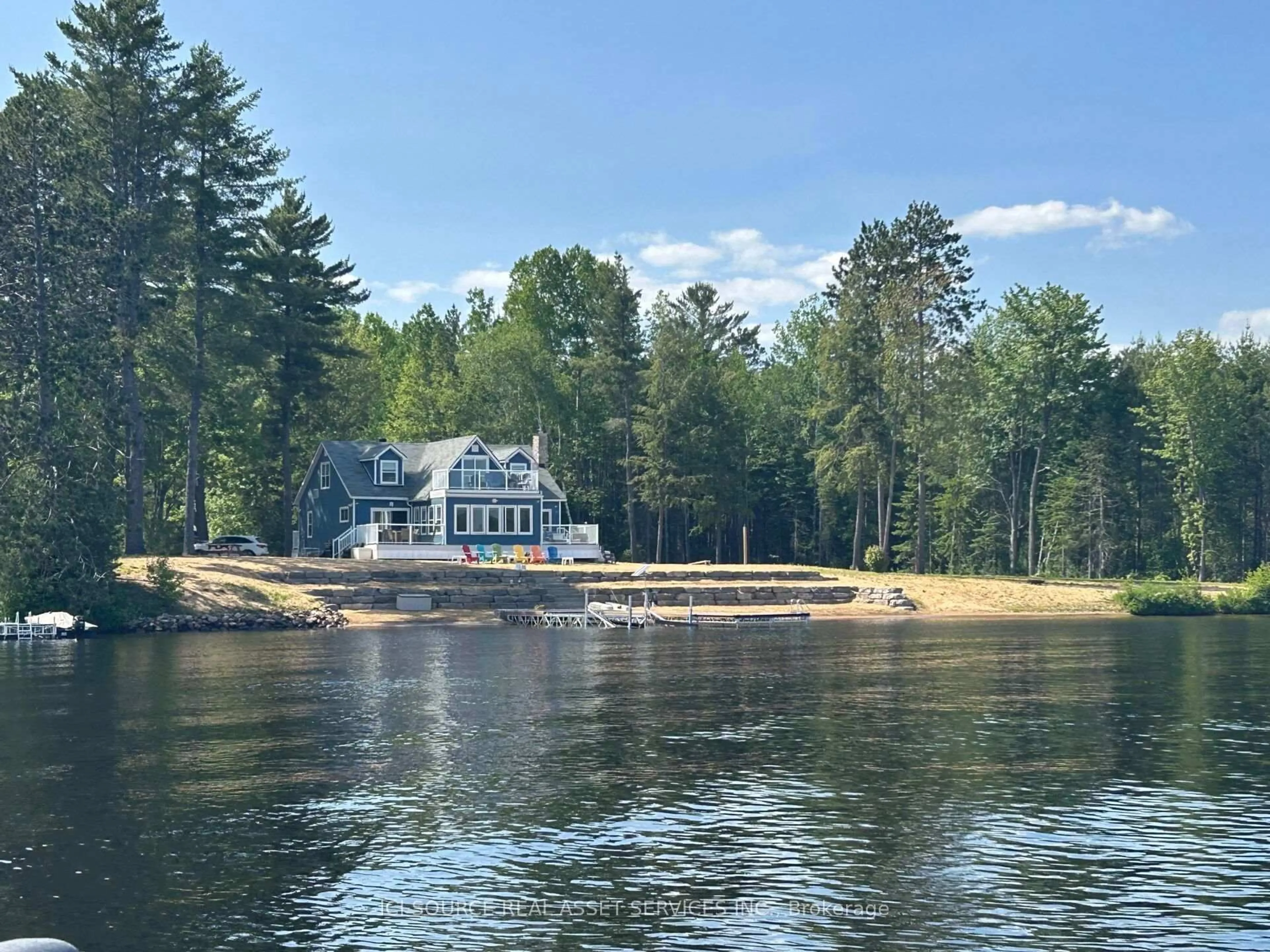 A pic from outside/outdoor area/front of a property/back of a property/a pic from drone, water/lake/river/ocean view for 332 Ohio Rd, Madawaska Valley Ontario K0L 1H0