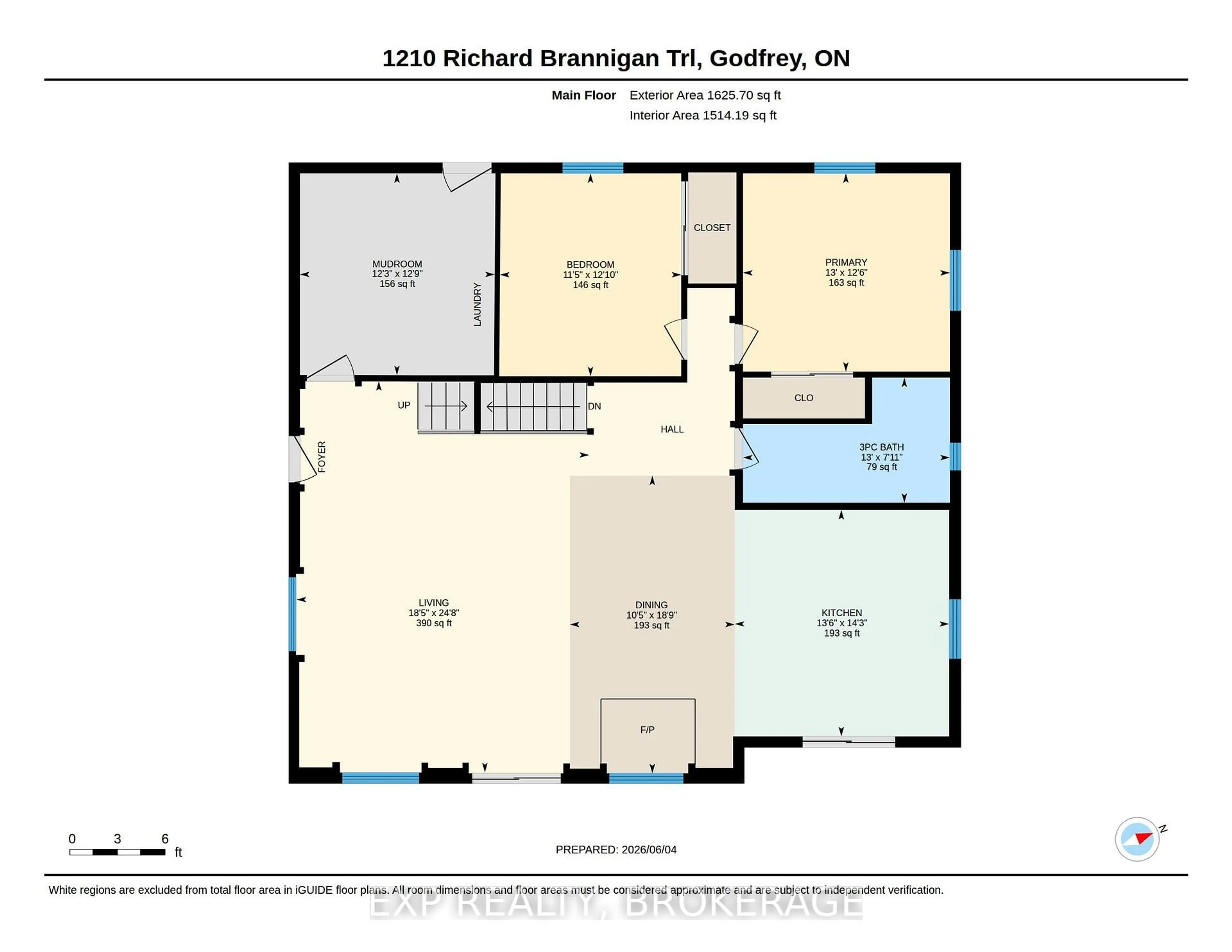 Floor plan for 1210 RICHARD BRANNIGAN Tr, Godfrey Ontario K0H 1T0