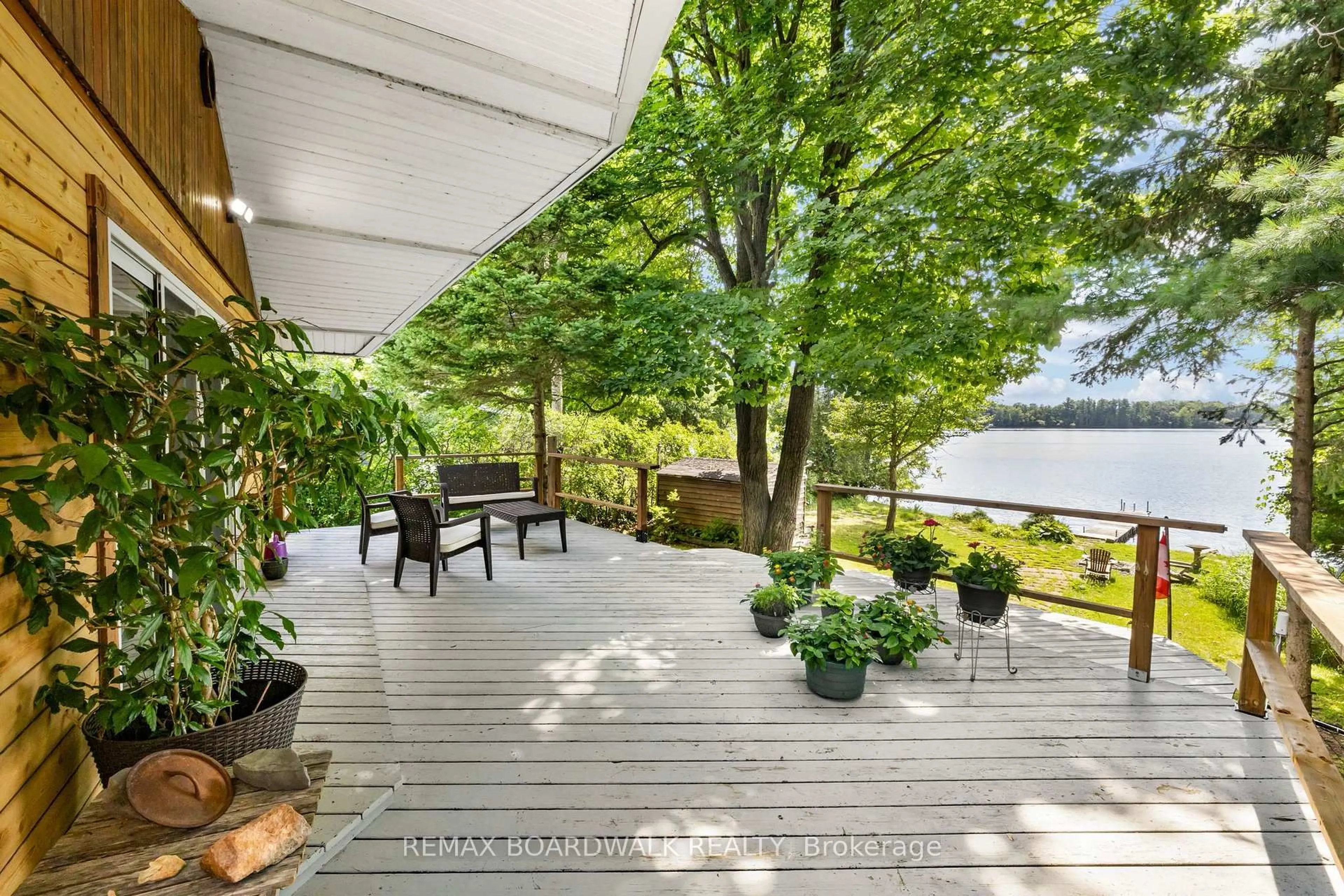 Patio, water/lake/river/ocean view for 193 Pretties Island Rd, Carleton Place Ontario K7C 4K8