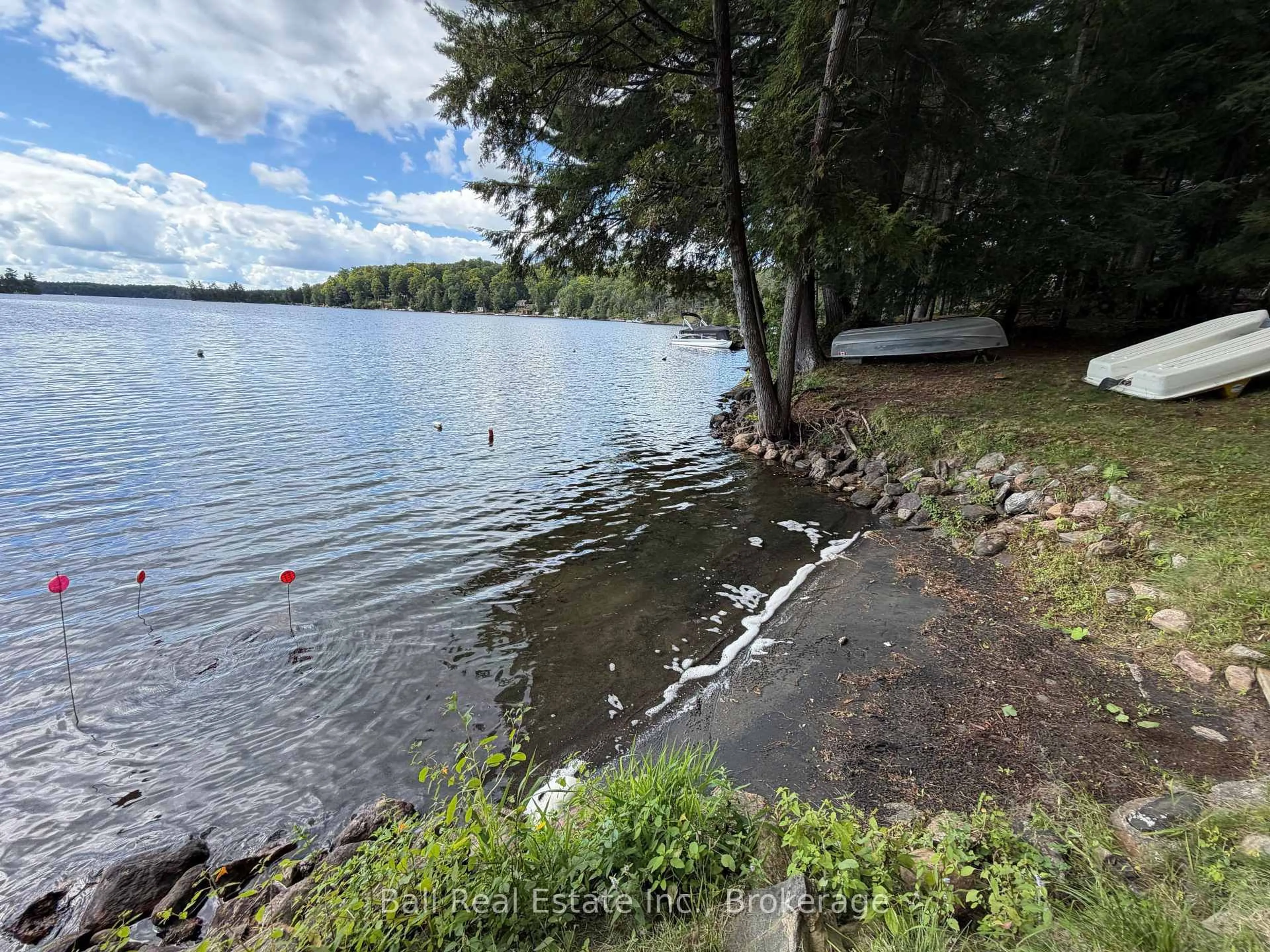 A pic from outside/outdoor area/front of a property/back of a property/a pic from drone, water/lake/river/ocean view for 164 Trotter-Oitment Rd, North Kawartha Ontario K0L 1A0