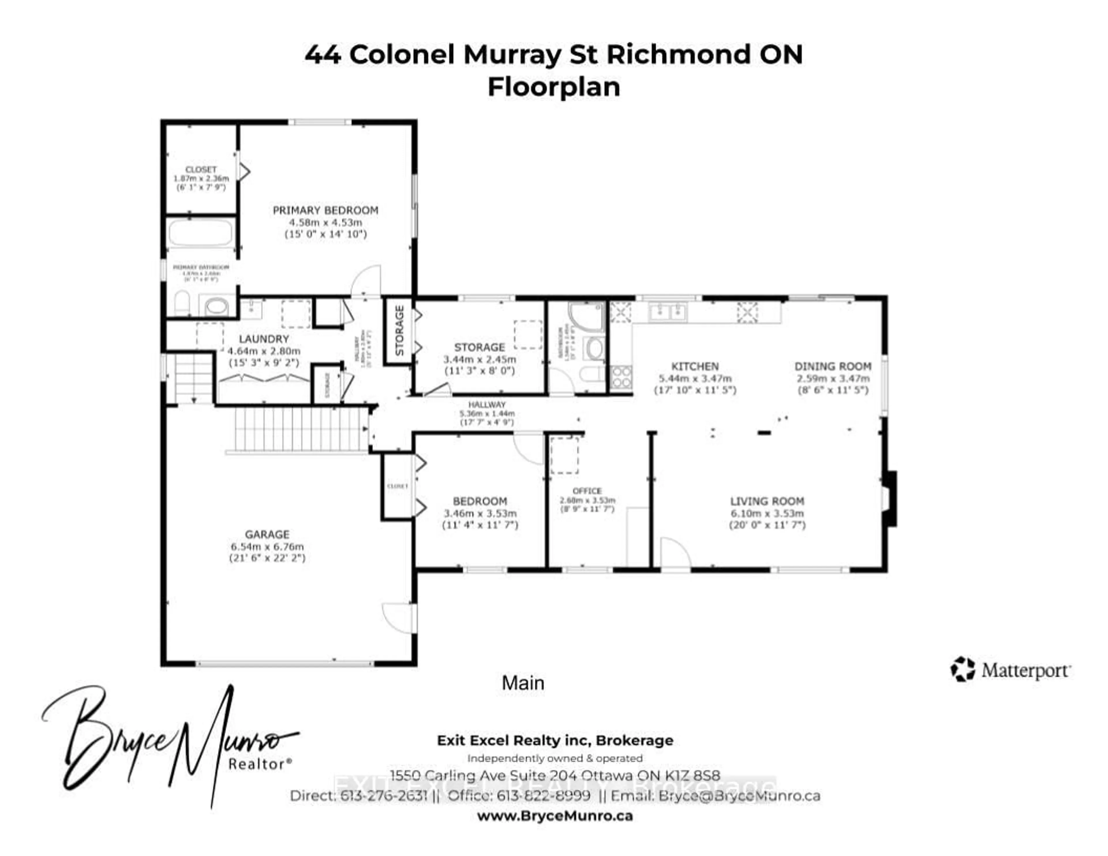 Floor plan for 44 Colonel Murray St, Richmond Ontario K0A 2Z0