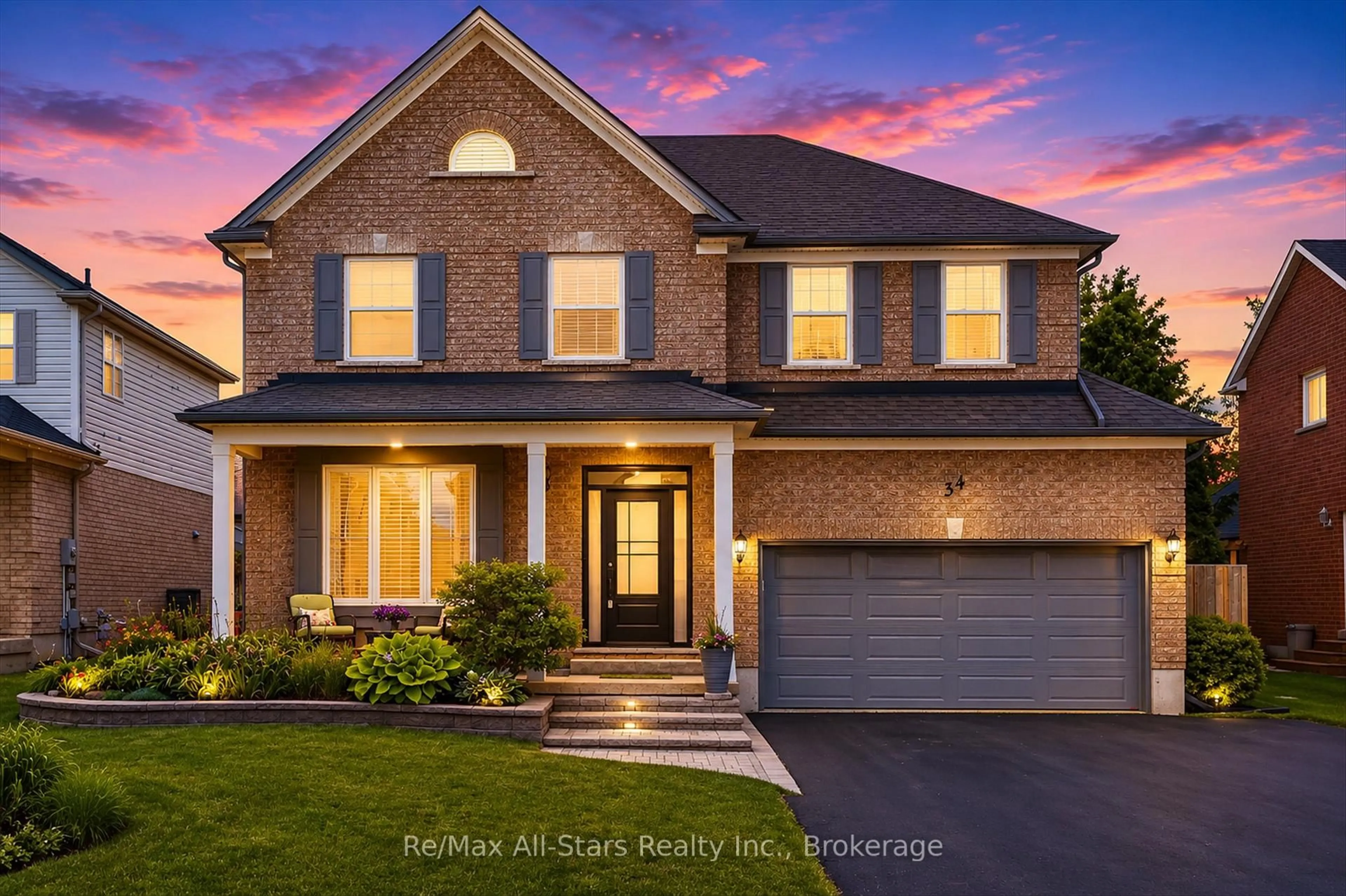 Home with brick exterior material, street for 34 Kirkconnell Rd, Kawartha Lakes Ontario K9V 6E7