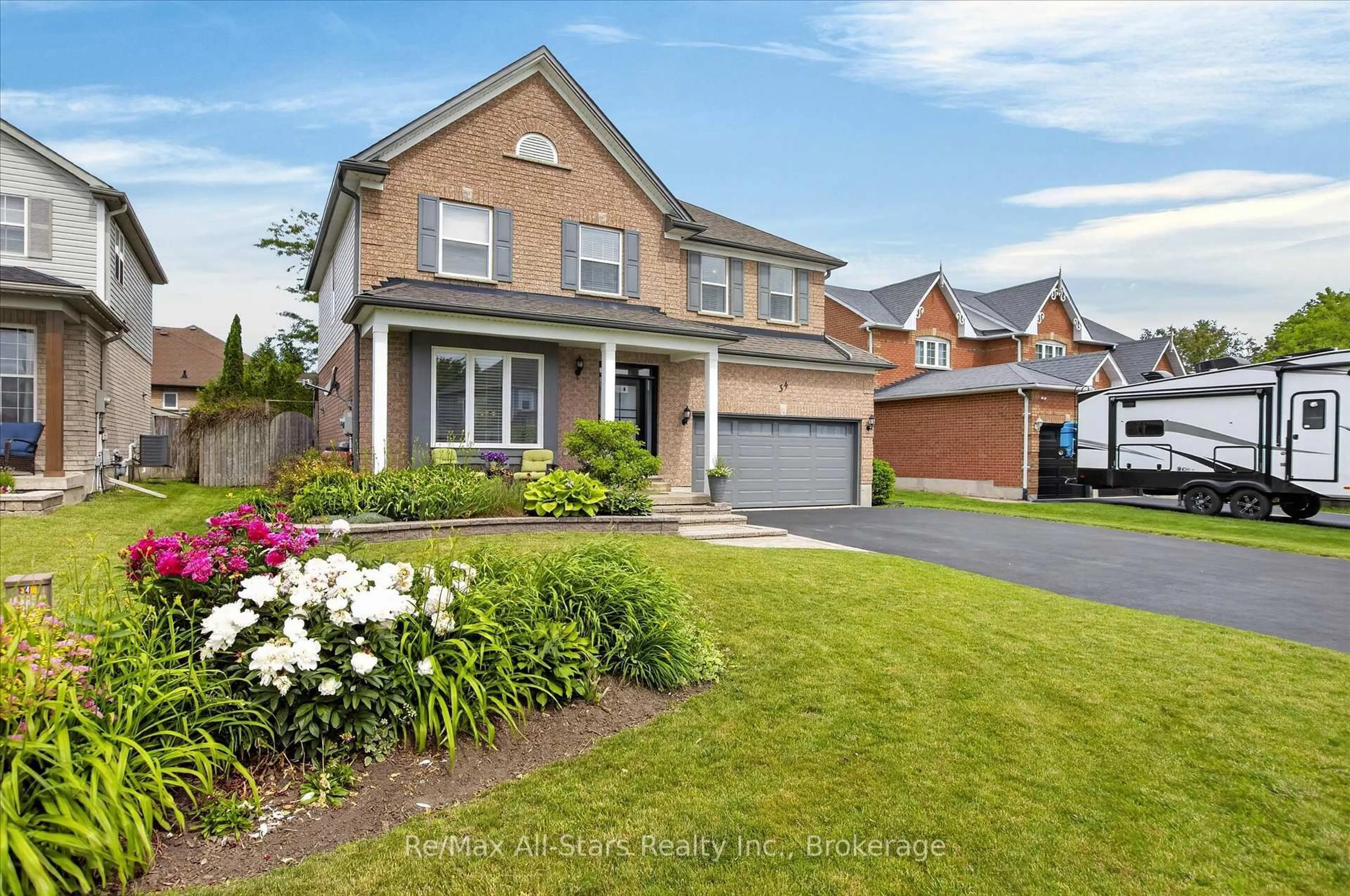 Home with brick exterior material, street for 34 Kirkconnell Rd, Kawartha Lakes Ontario K9V 6E7
