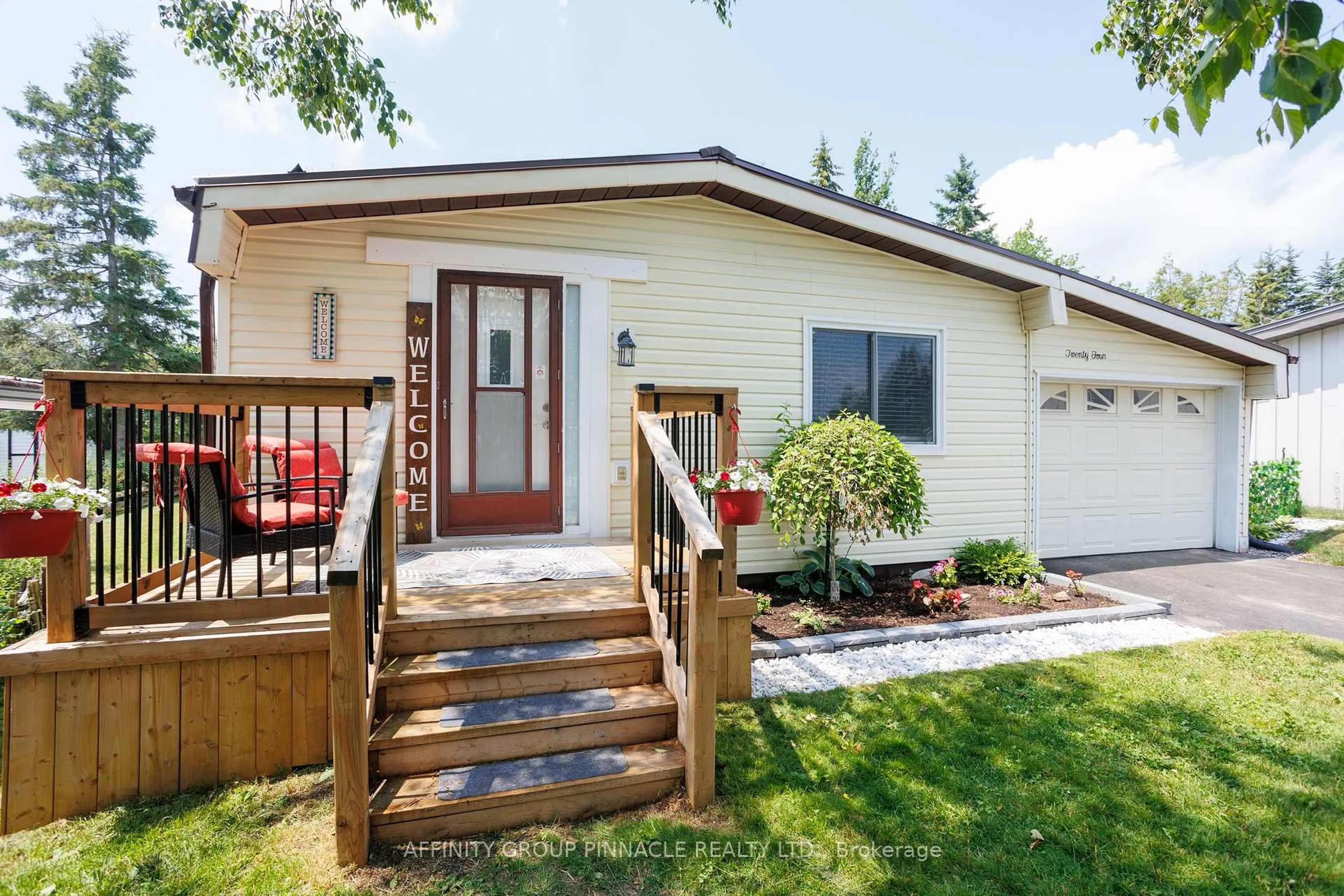 Home with vinyl exterior material, street for 24 Circle Dr, Kawartha Lakes Ontario K9V 0H7