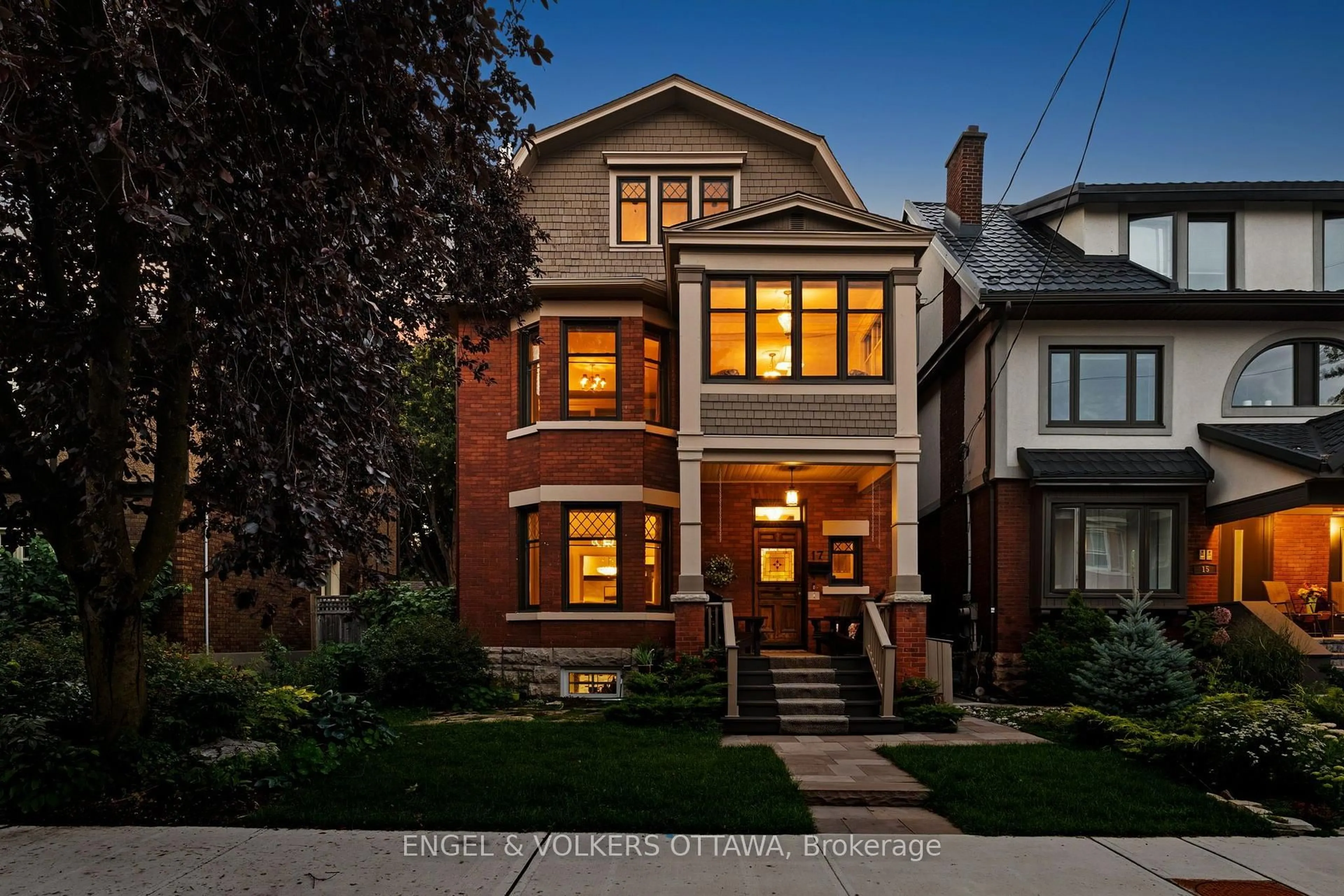 Home with brick exterior material, street for 17 Oakland Ave, Ottawa Ontario K1S 2T1