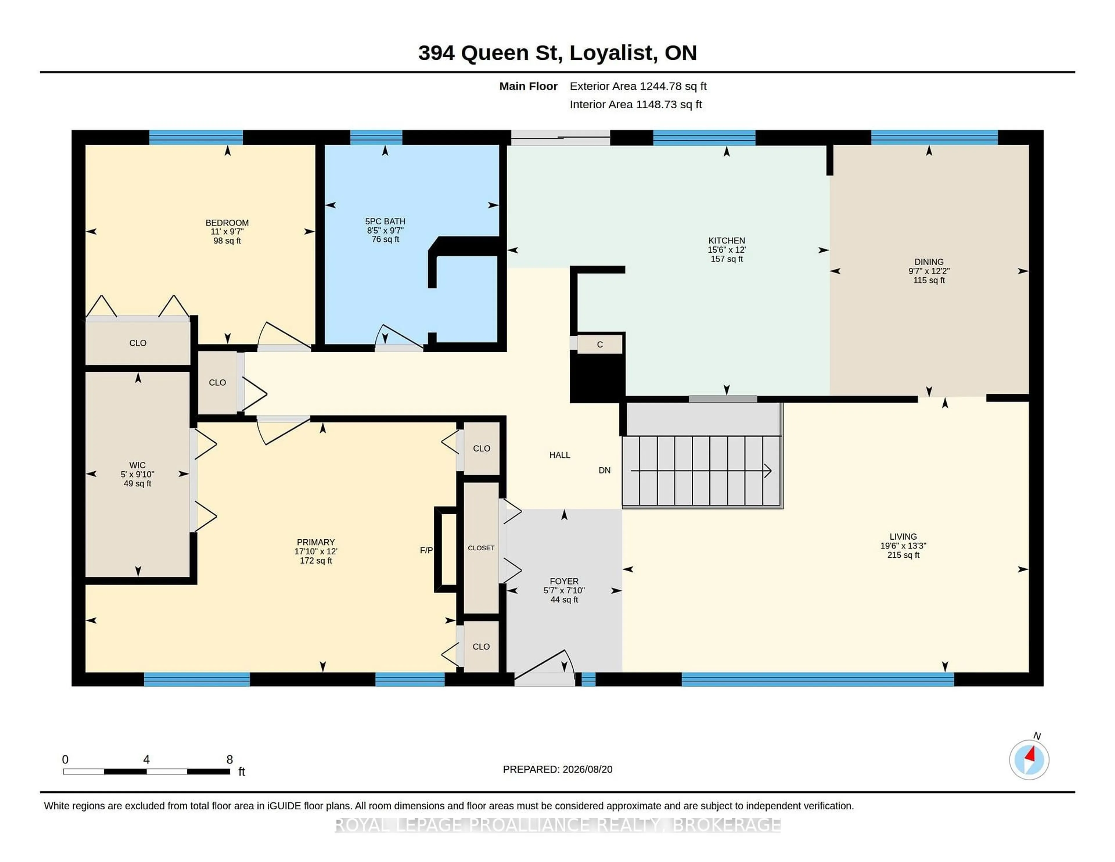 Floor plan for 394 Queen St, Bath Ontario K0H 1G0
