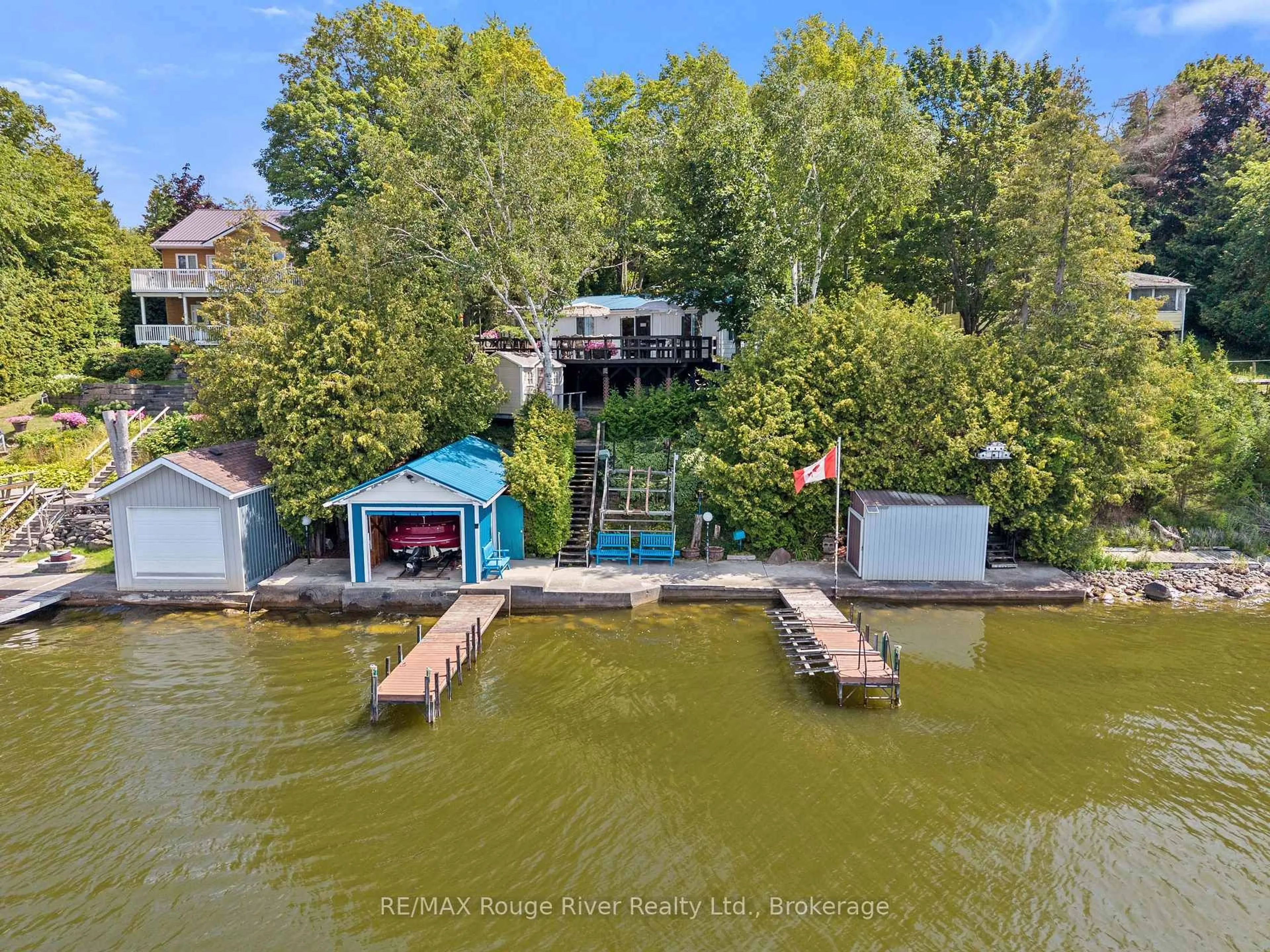 A pic from outside/outdoor area/front of a property/back of a property/a pic from drone, water/lake/river/ocean view for 68 ROBINS Rd #182, Alnwick/Haldimand Ontario L8H 4N4