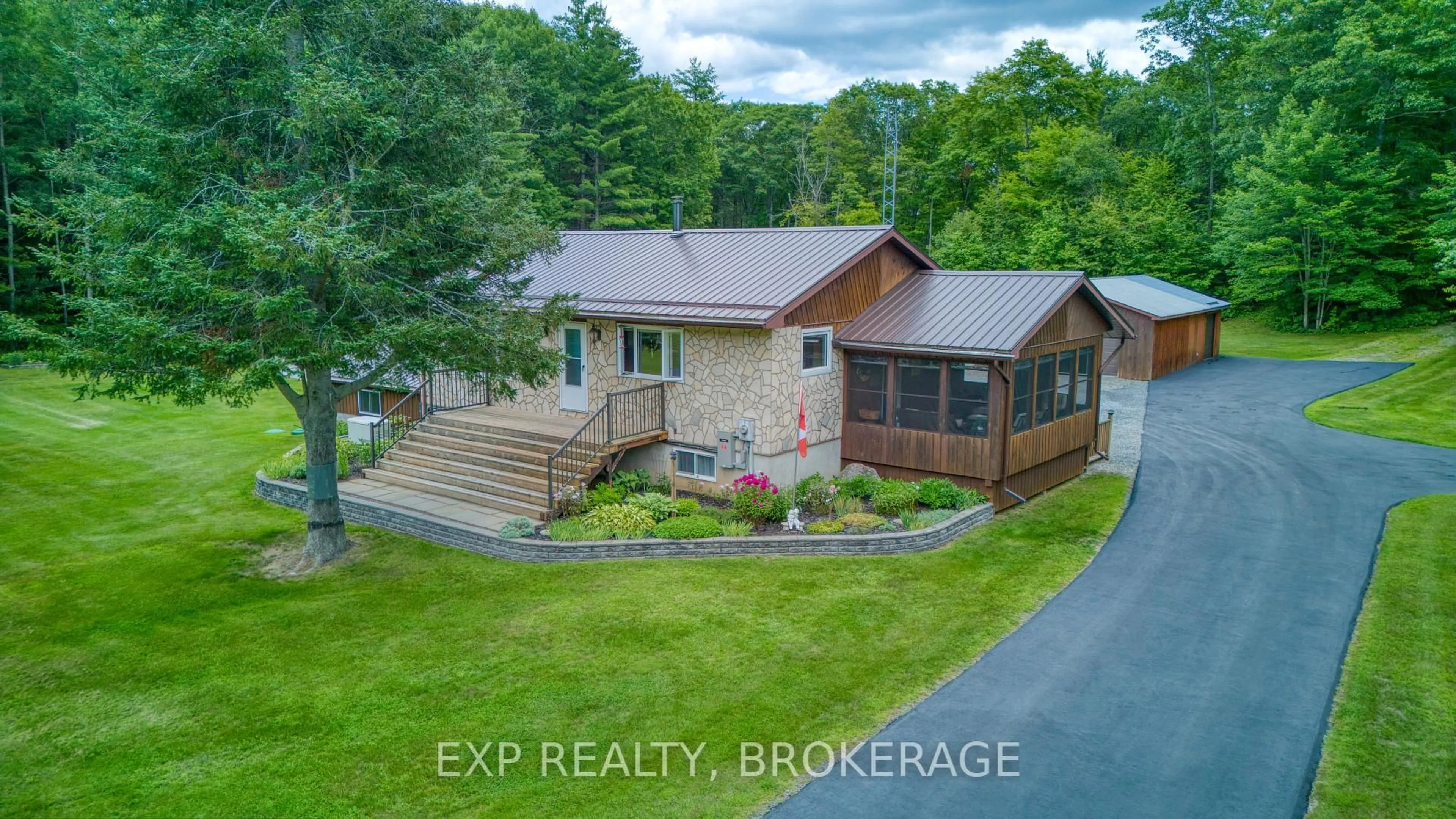 A pic from outside/outdoor area/front of a property/back of a property/a pic from drone, water/lake/river/ocean view for 2677 Ardoch Rd, Clarendon Station Ontario K0H 1J0