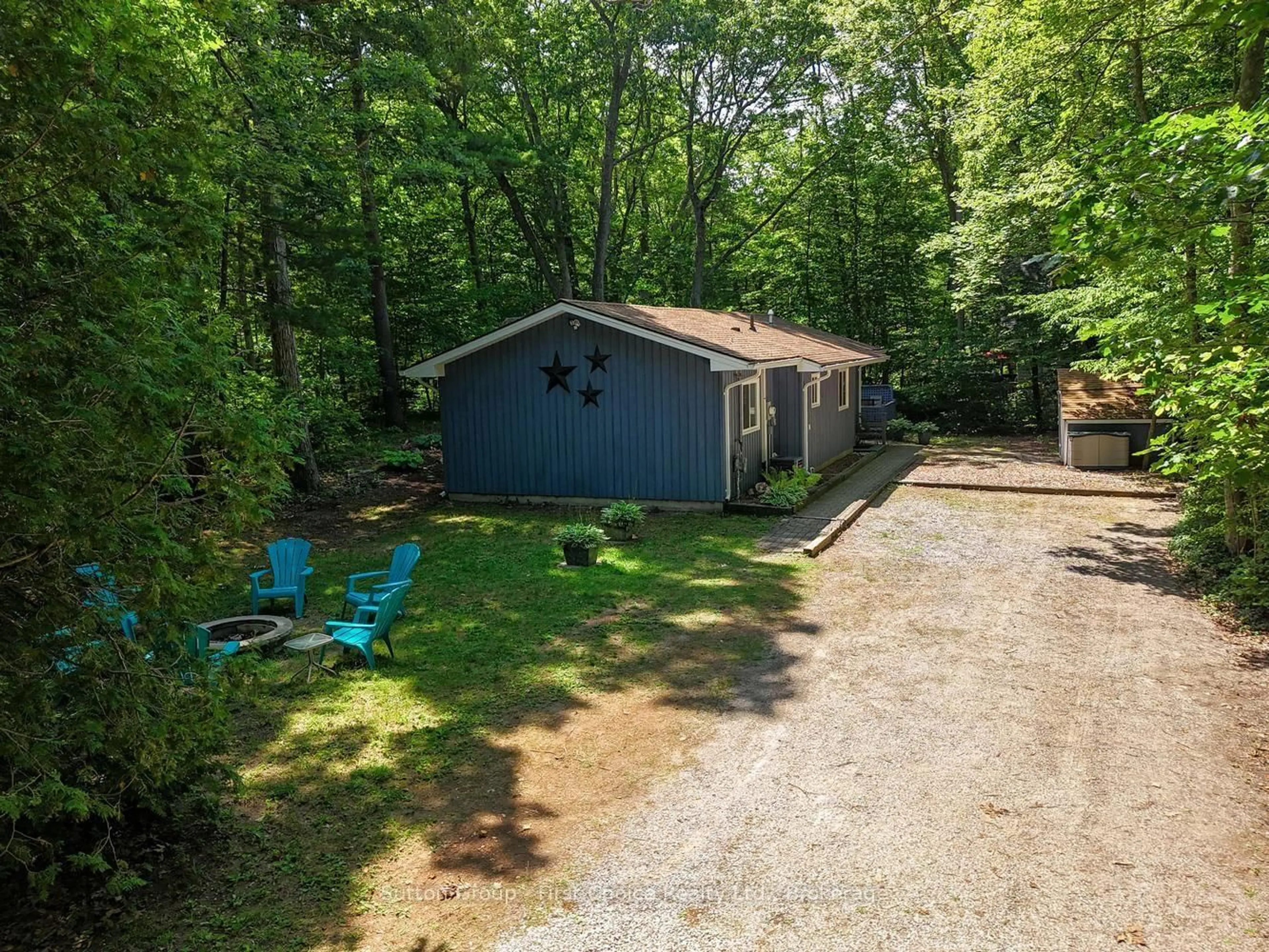 A pic from outside/outdoor area/front of a property/back of a property/a pic from drone, forest/trees view for 10287 Christie Blvd, Lambton Shores Ontario N0M 1T0