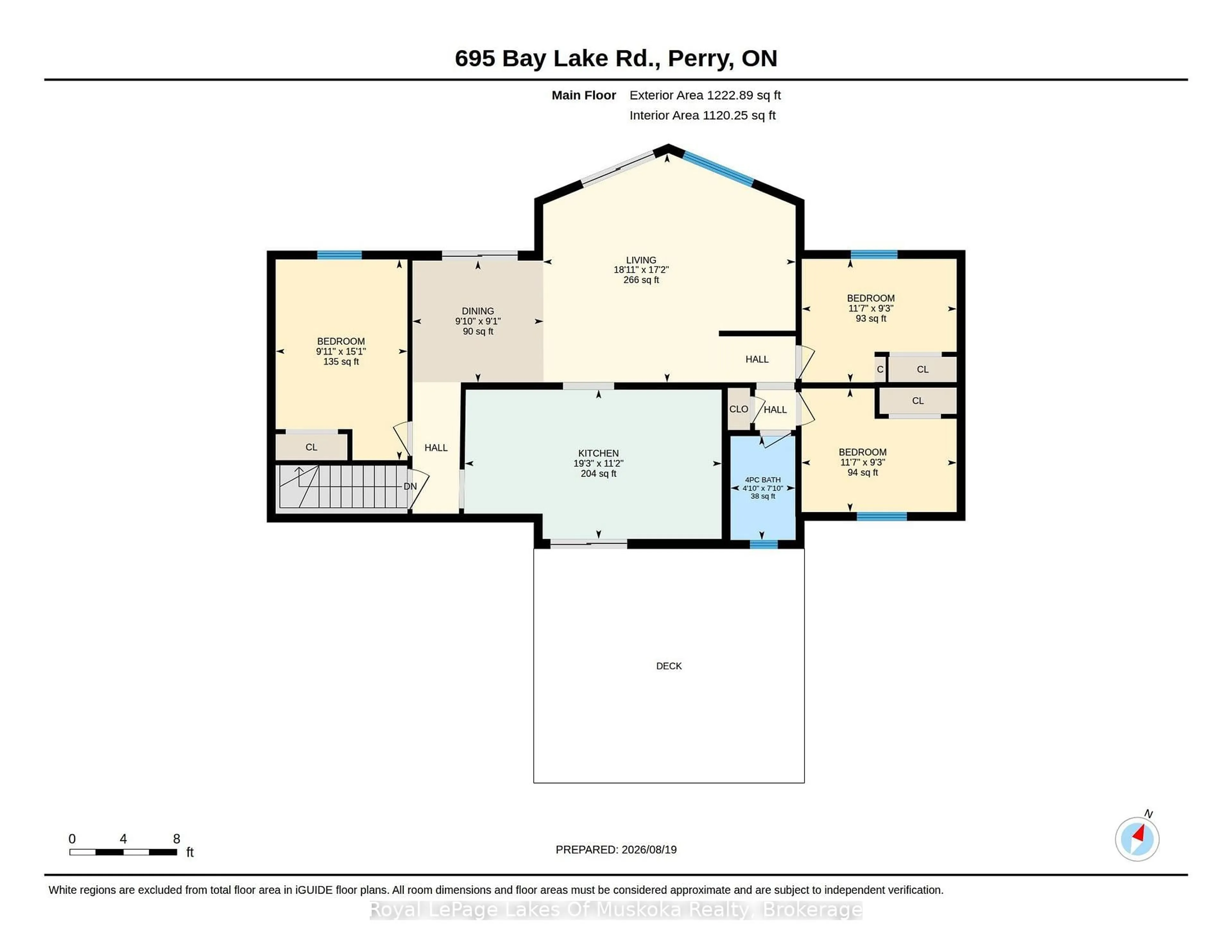 Floor plan for 695 Bay Lake Rd, Perry Ontario P0A 1J0