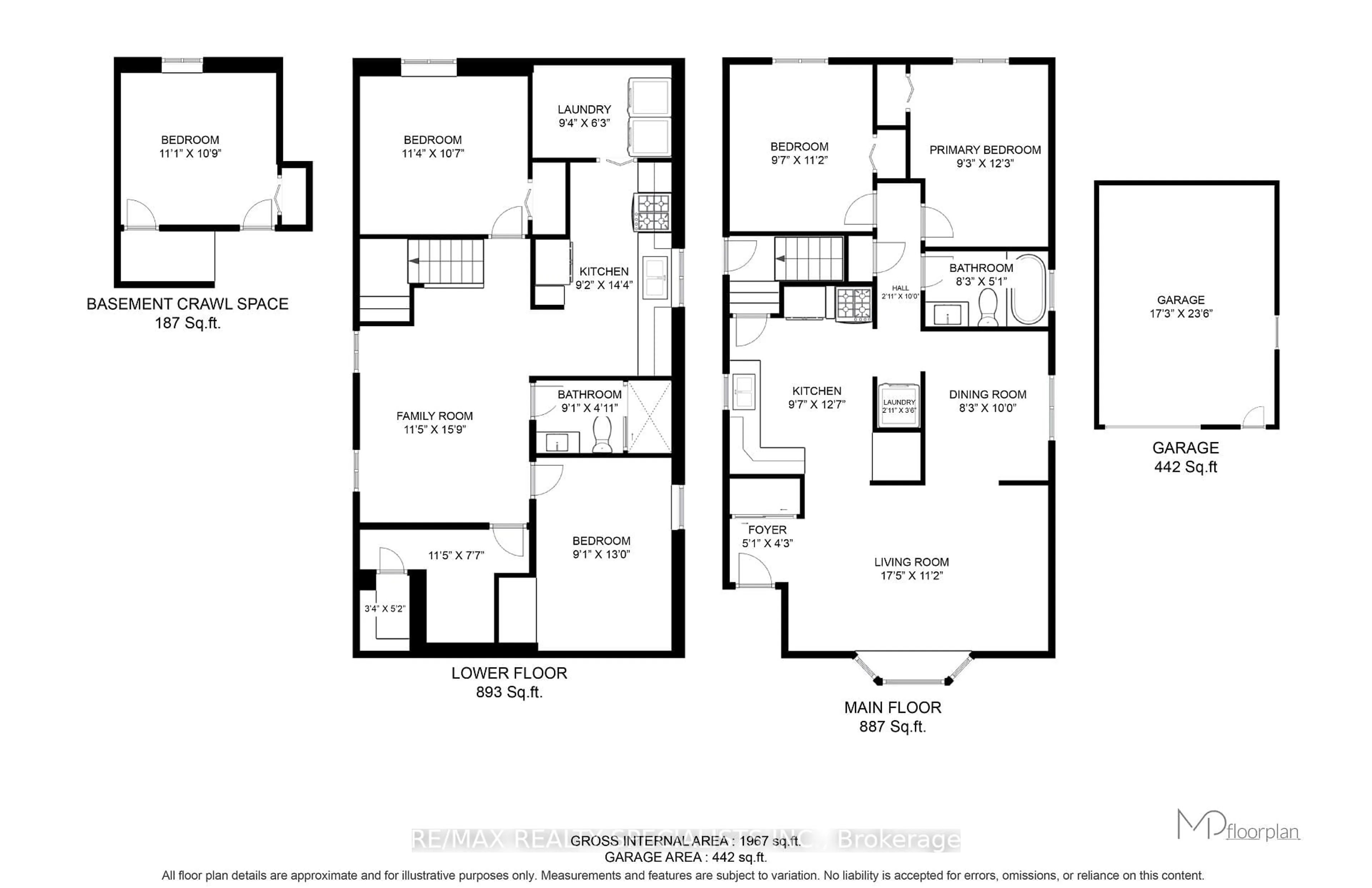 Floor plan for 60 Elmwood Ave, Cambridge Ontario N1R 4Y2