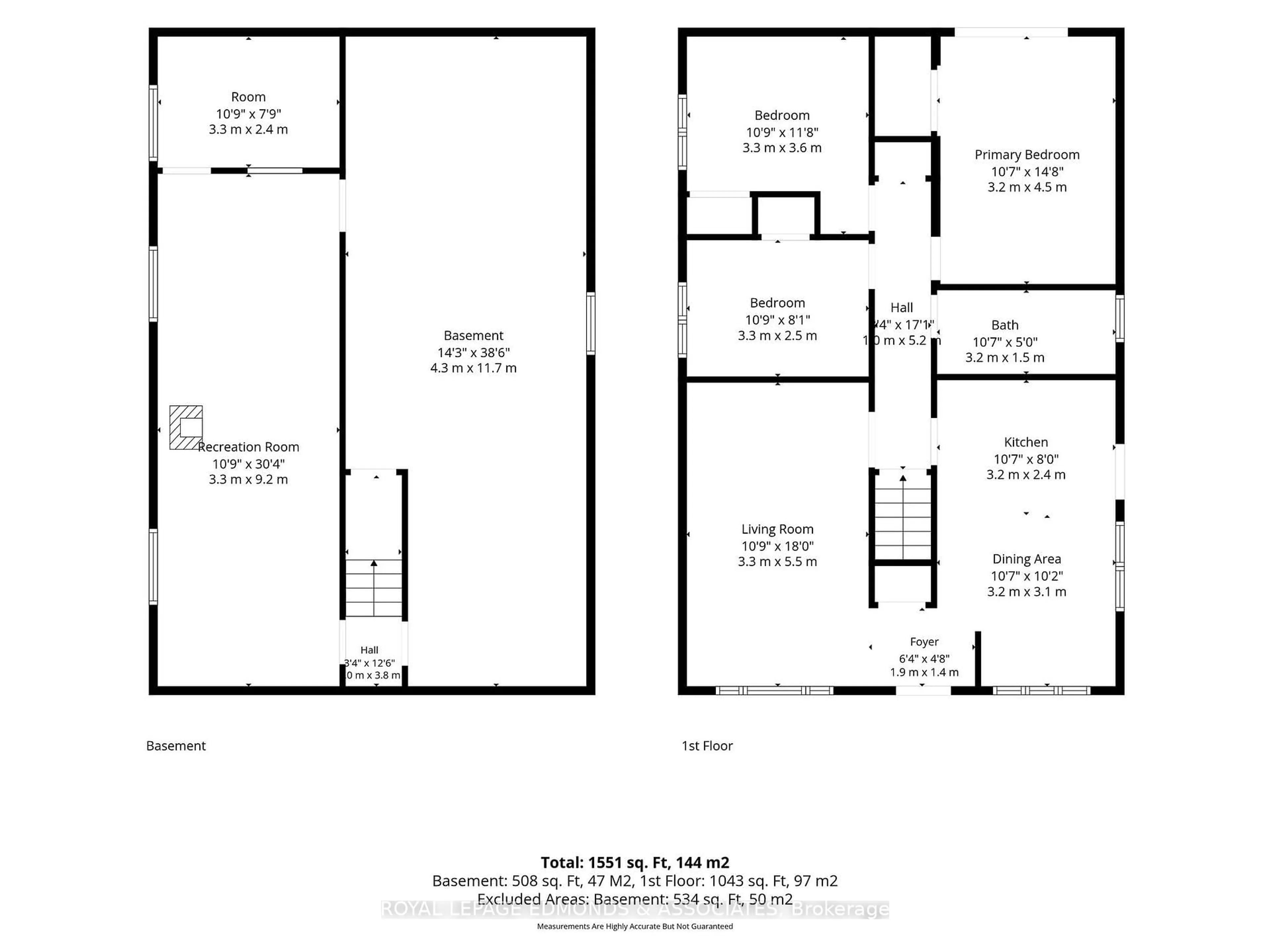 Floor plan for 105 Ellis Ave, Pembroke Ontario K8A 2H7