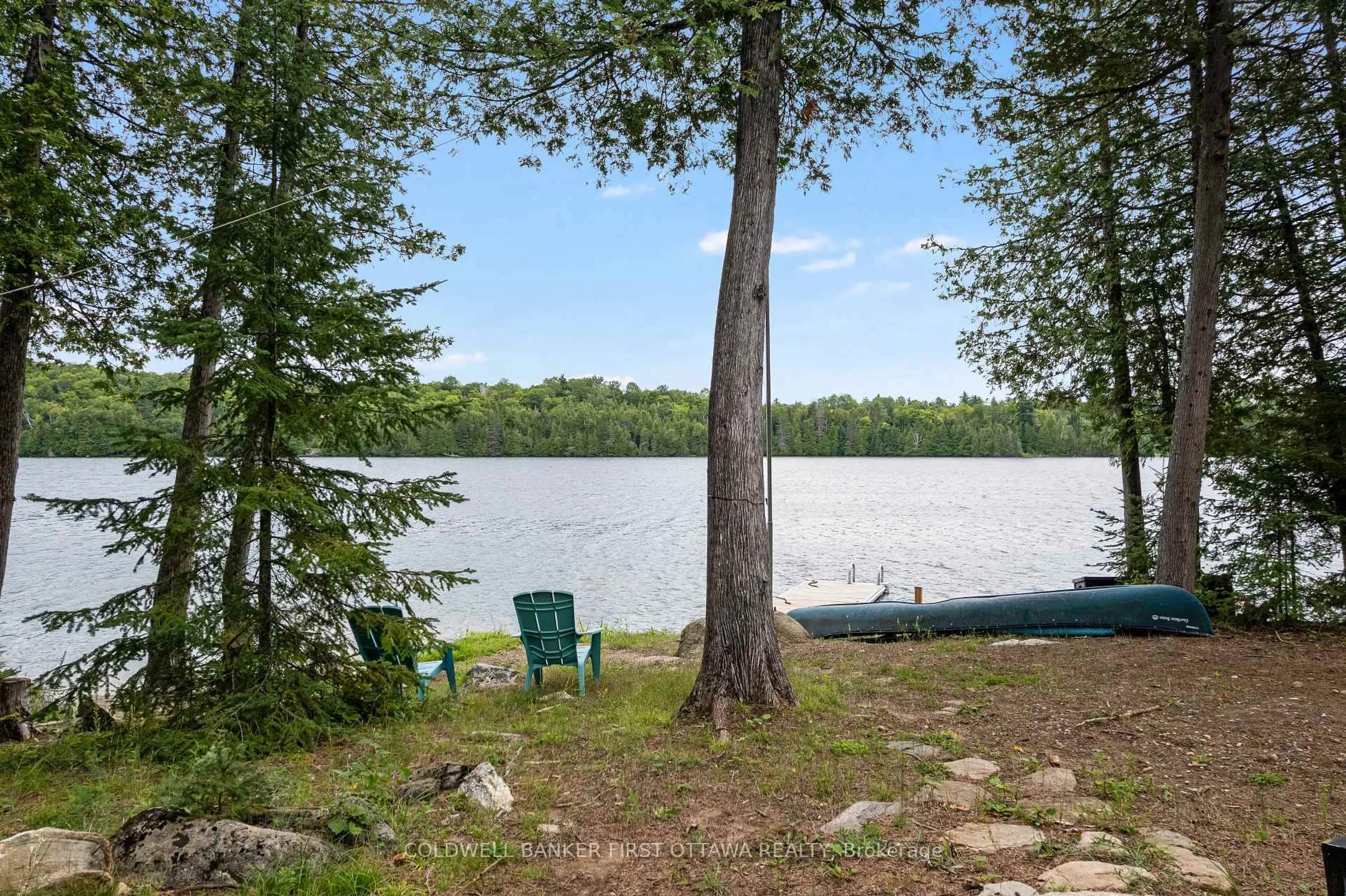 Patio, water/lake/river/ocean view for 1271 Parsons Lane, Ompah Ontario K0H 2J0