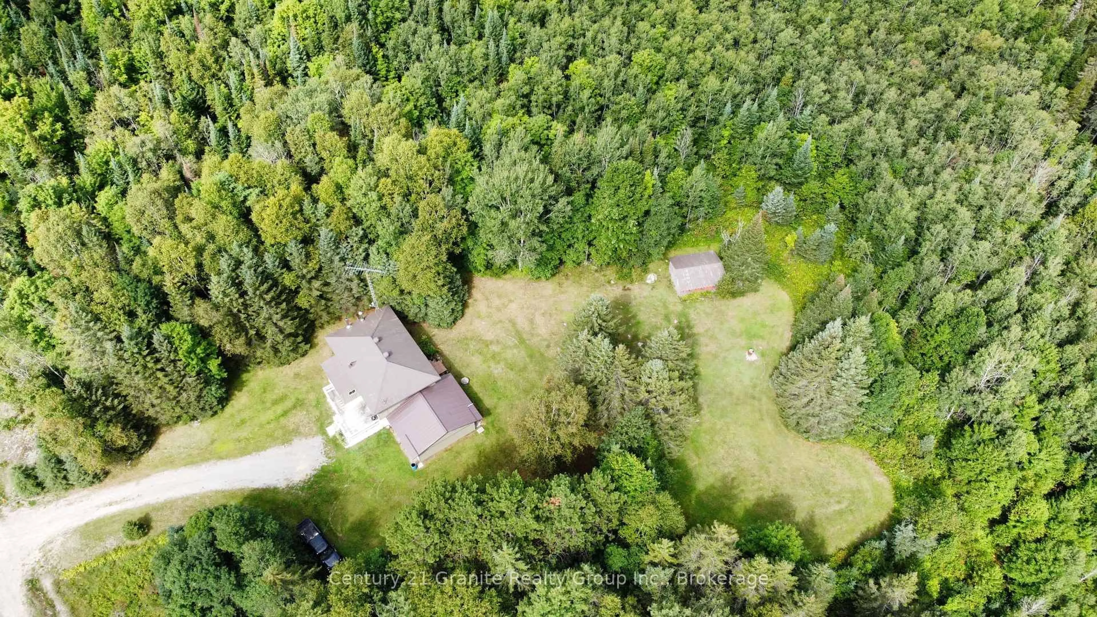 A pic from outside/outdoor area/front of a property/back of a property/a pic from drone, forest/trees view for 33333 Hwy 62 Highway, Maynooth Ontario K0L 2S0