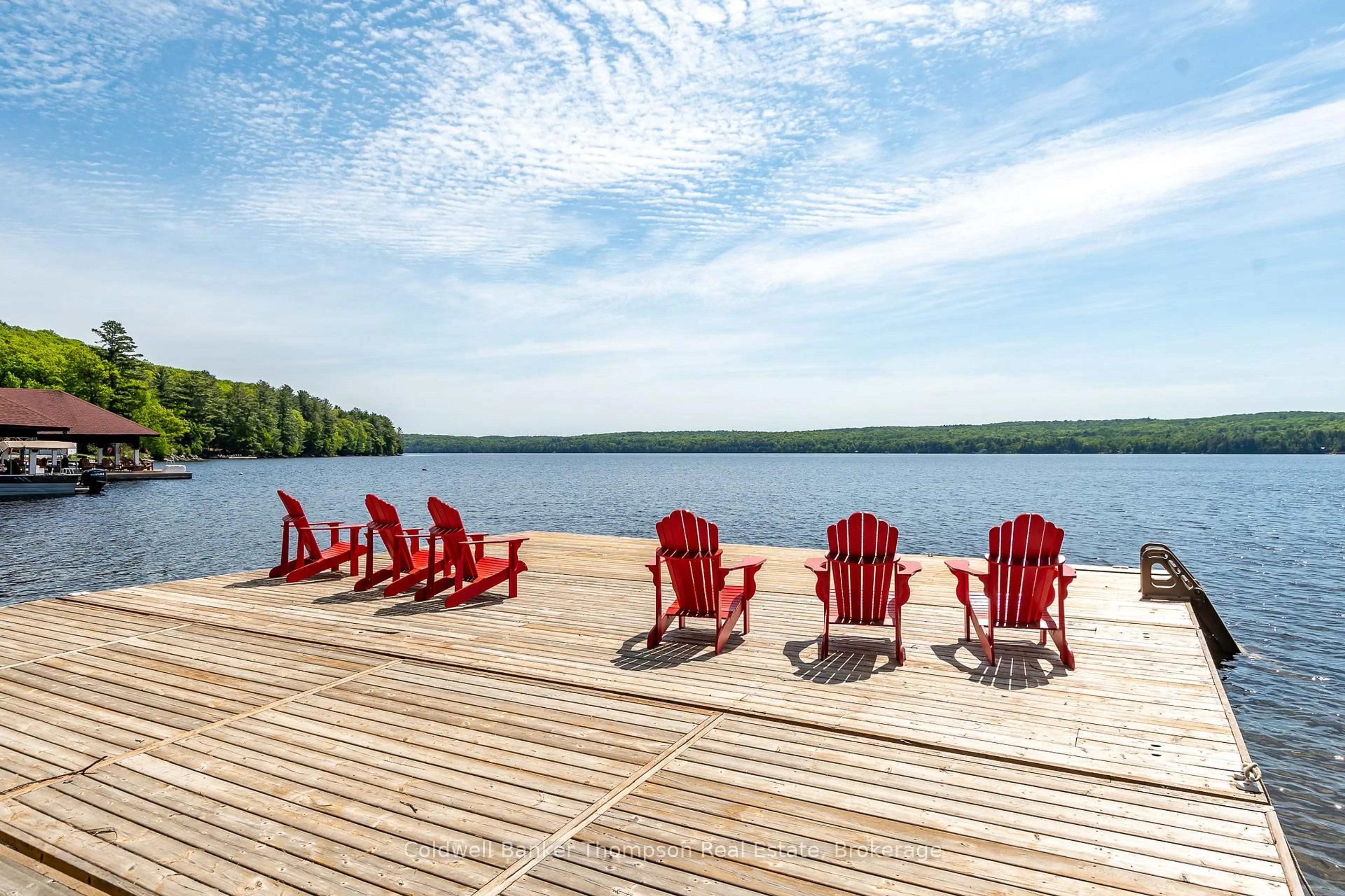 Patio, water/lake/river/ocean view for 12 Bigwin Island #307, Lake of Bays Ontario P0B 1A0