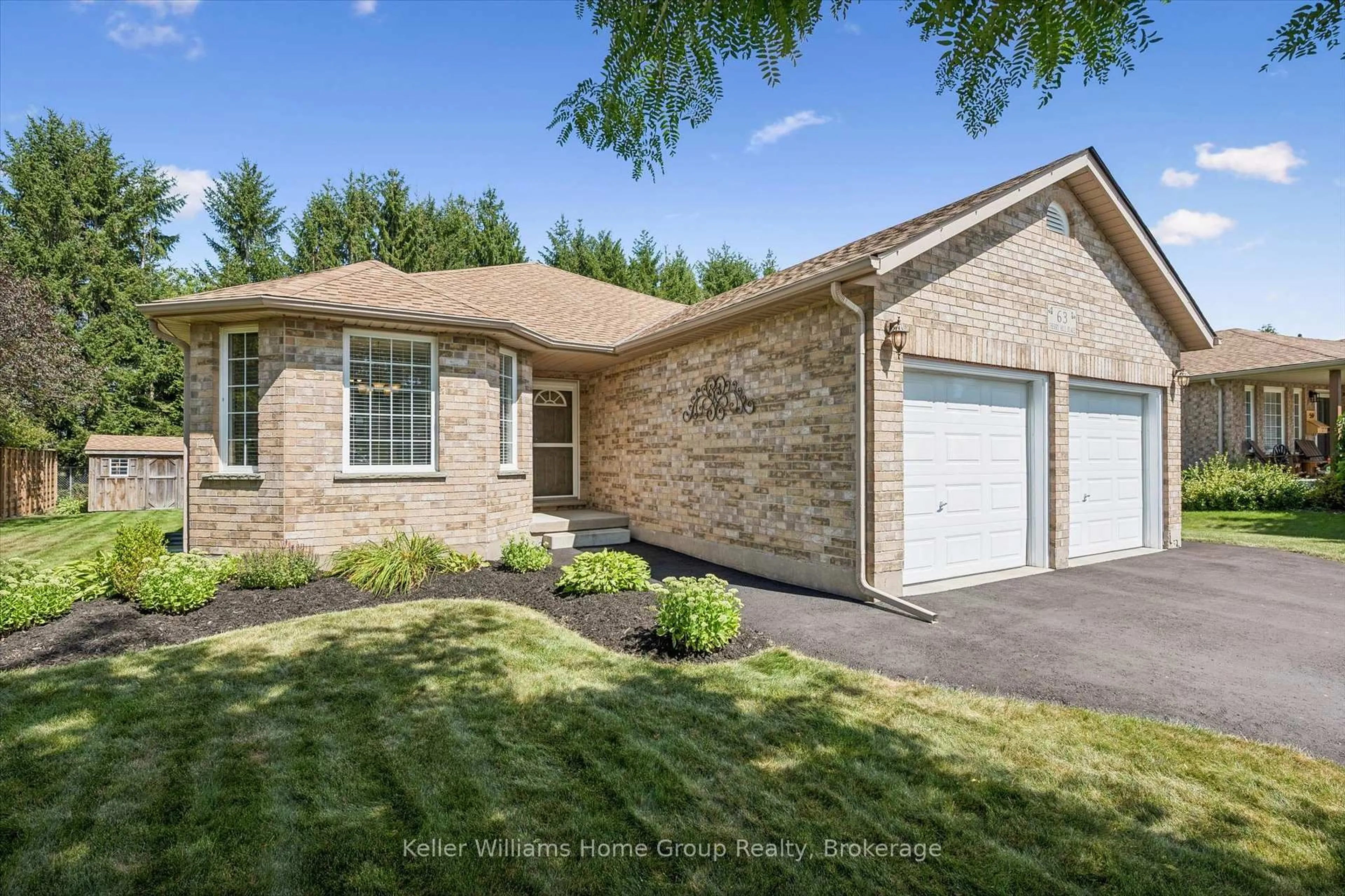 Home with brick exterior material, street for 63 Cherry Hill Pl, Centre Wellington Ontario N1M 3T9