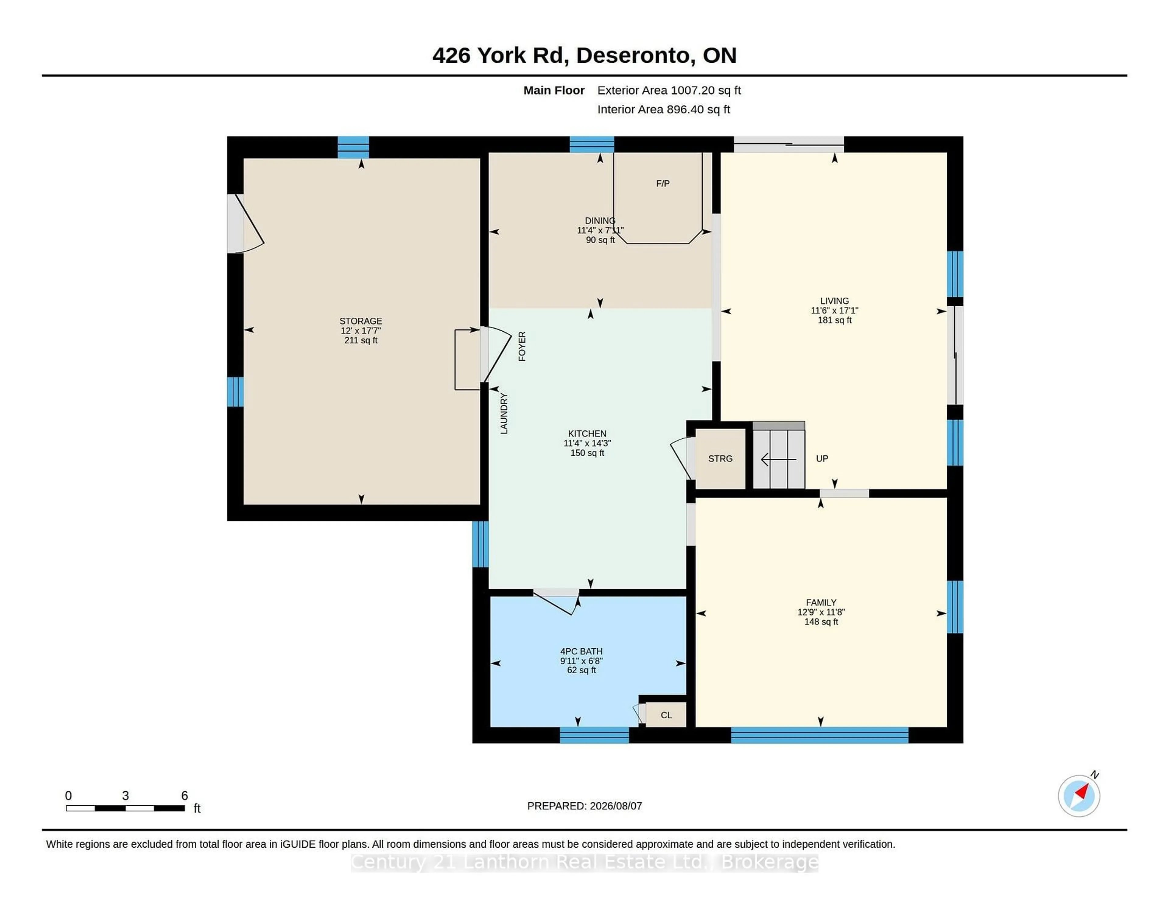 Floor plan for 426 York Rd, Tyendinaga Ontario K0K 1X0