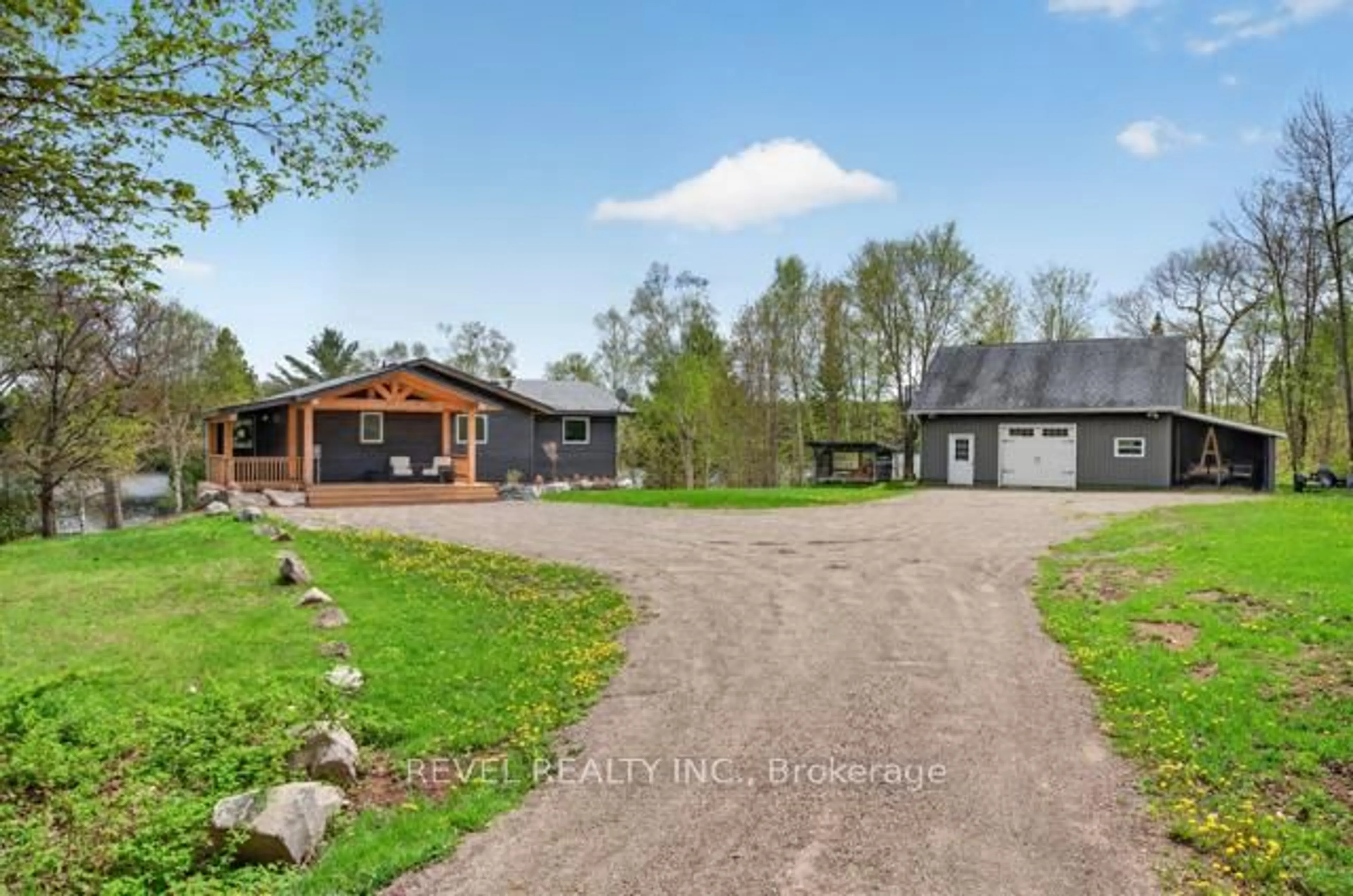 A pic from outside/outdoor area/front of a property/back of a property/a pic from drone, unknown for 300 Green Lane, Whitestone Ontario P0A 1G0