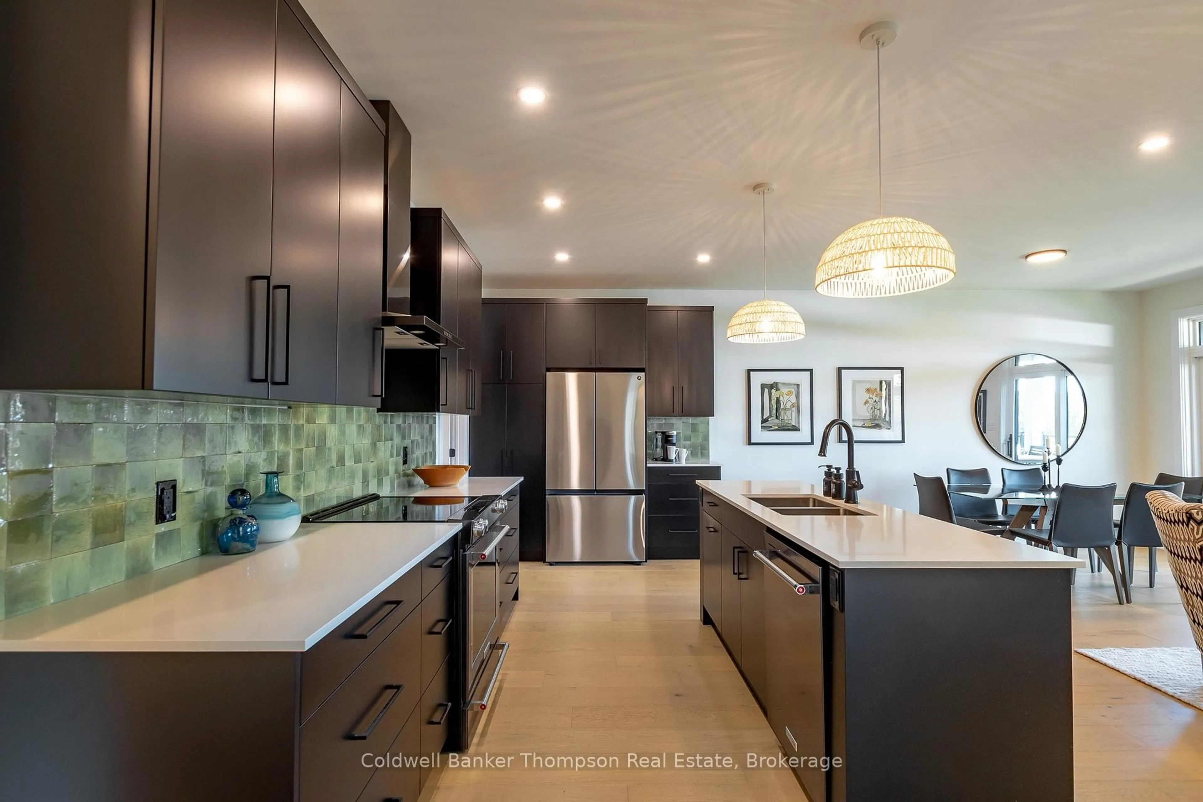 Contemporary kitchen, ceramic/tile floor for 23 Jack St, Huntsville Ontario P1H 0G4