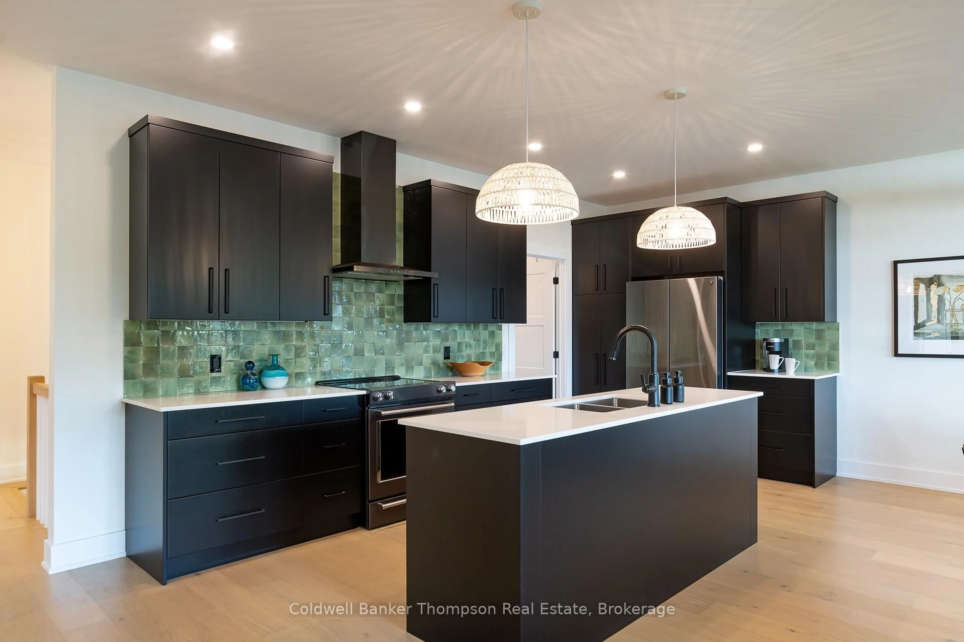 Contemporary kitchen, ceramic/tile floor for 23 Jack St, Huntsville Ontario P1H 0G4