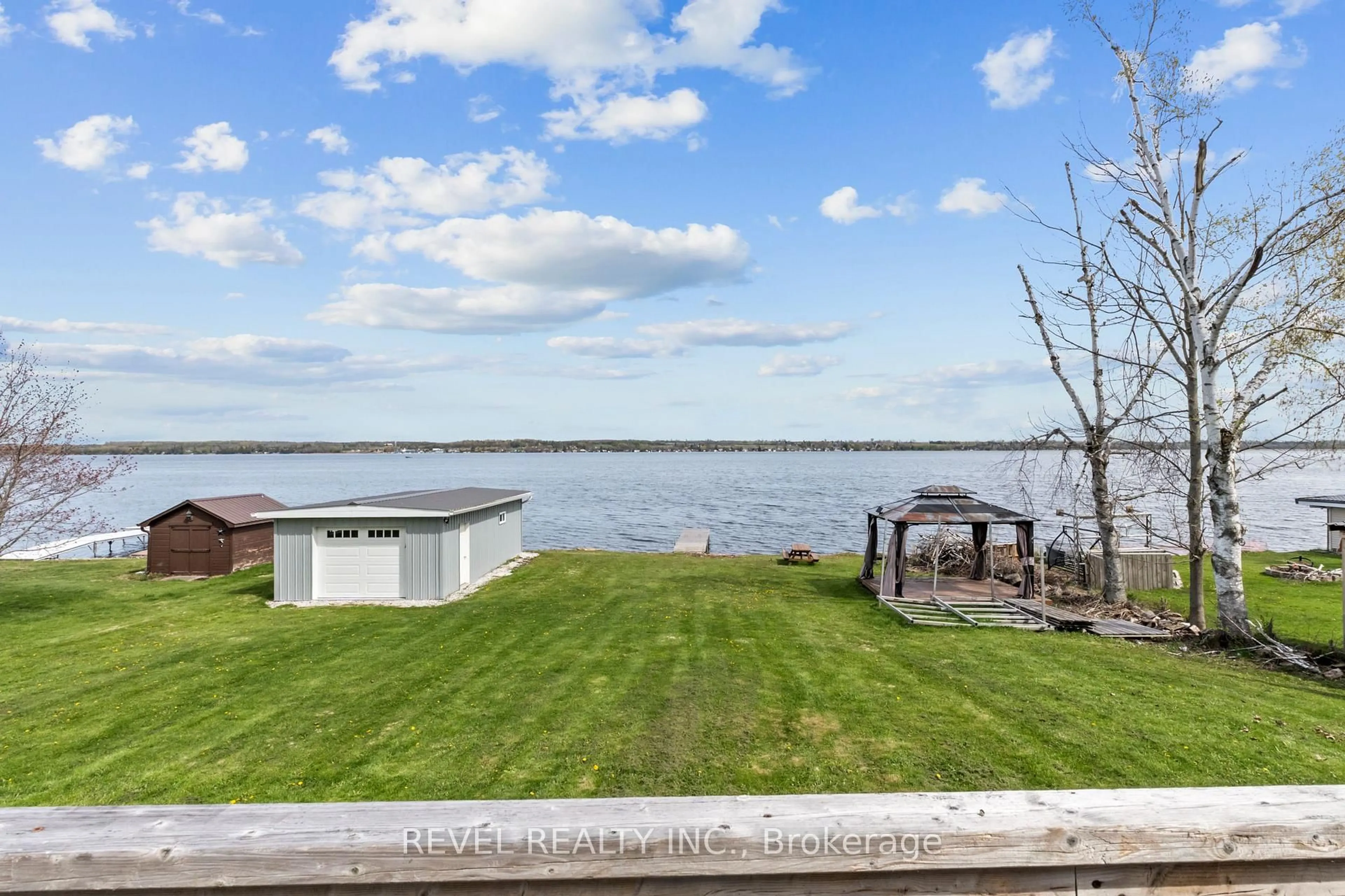 A pic from outside/outdoor area/front of a property/back of a property/a pic from drone, water/lake/river/ocean view for 151 Beehive Dr, Kawartha Lakes Ontario K0M 1G0