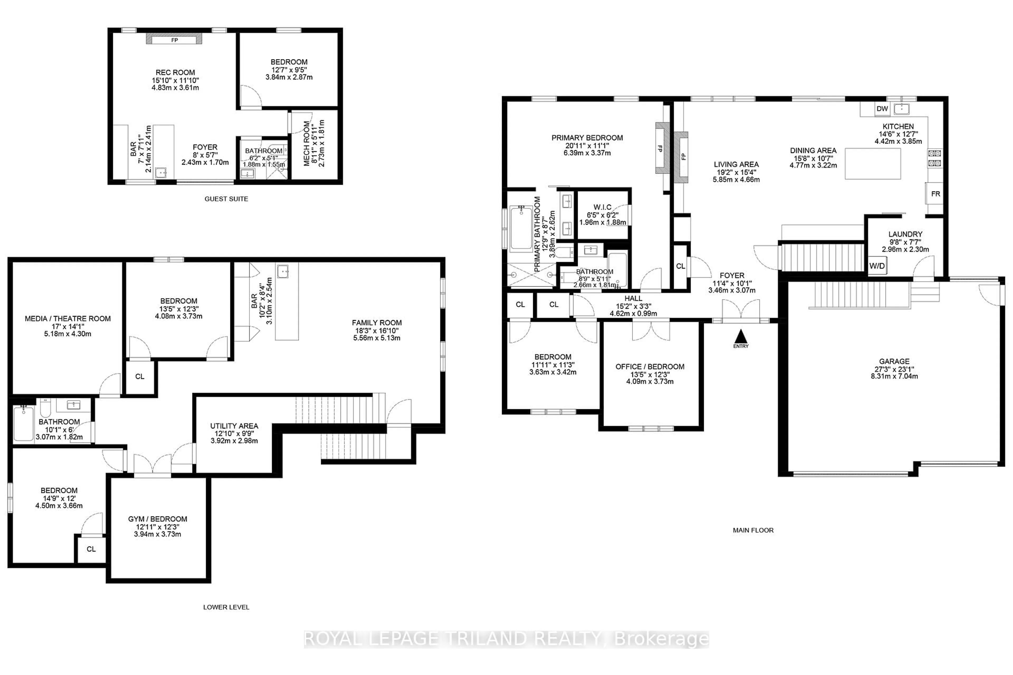 Floor plan for 10175 Merrywood Dr, Lambton Shores Ontario N0M 1T0