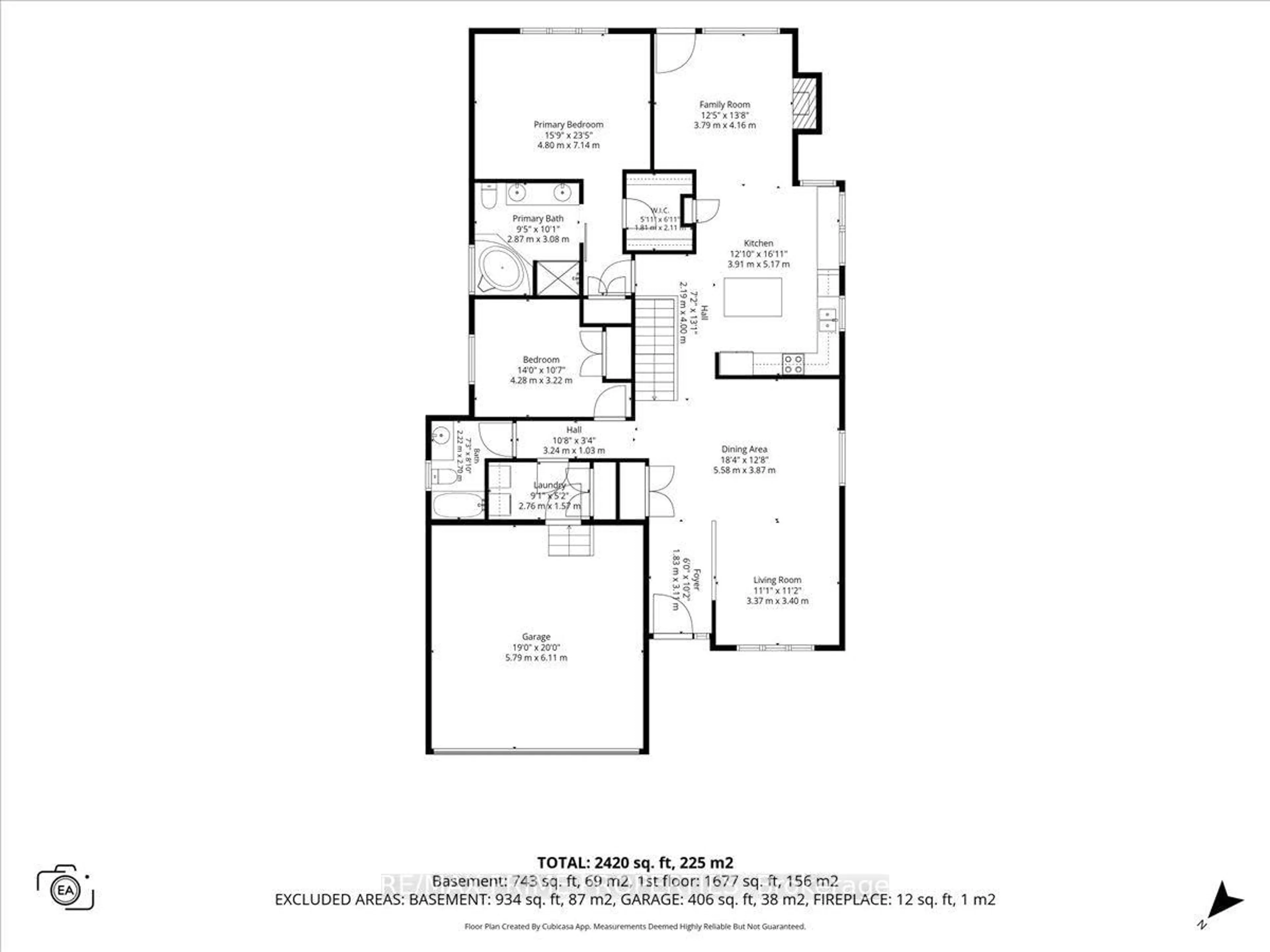 Floor plan for 341 Bobolink Rdge, Ottawa Ontario K2V 0B9