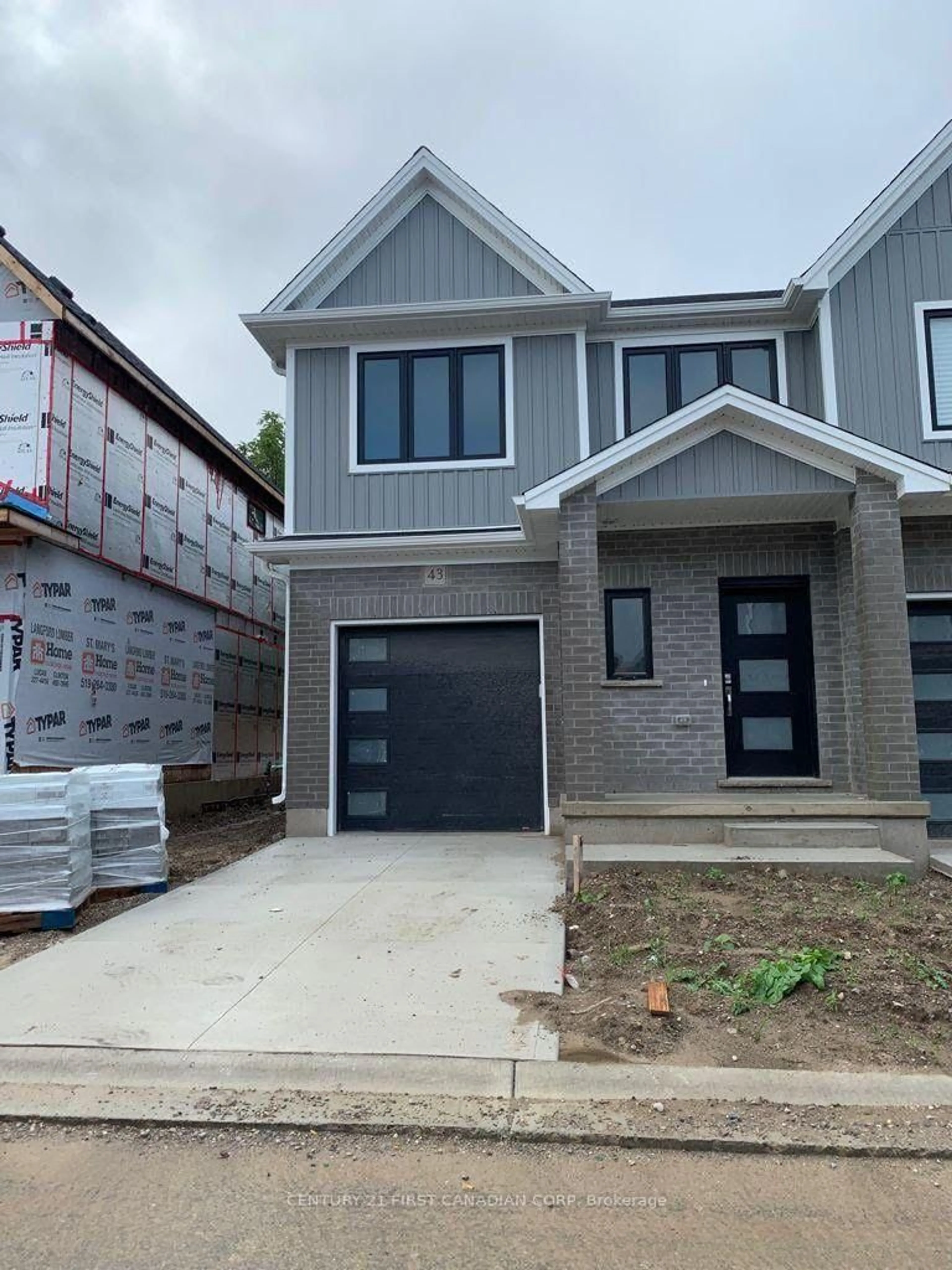 Home with brick exterior material, street for 1 Miller Dr #43, Lucan Biddulph Ontario N0M 2J0