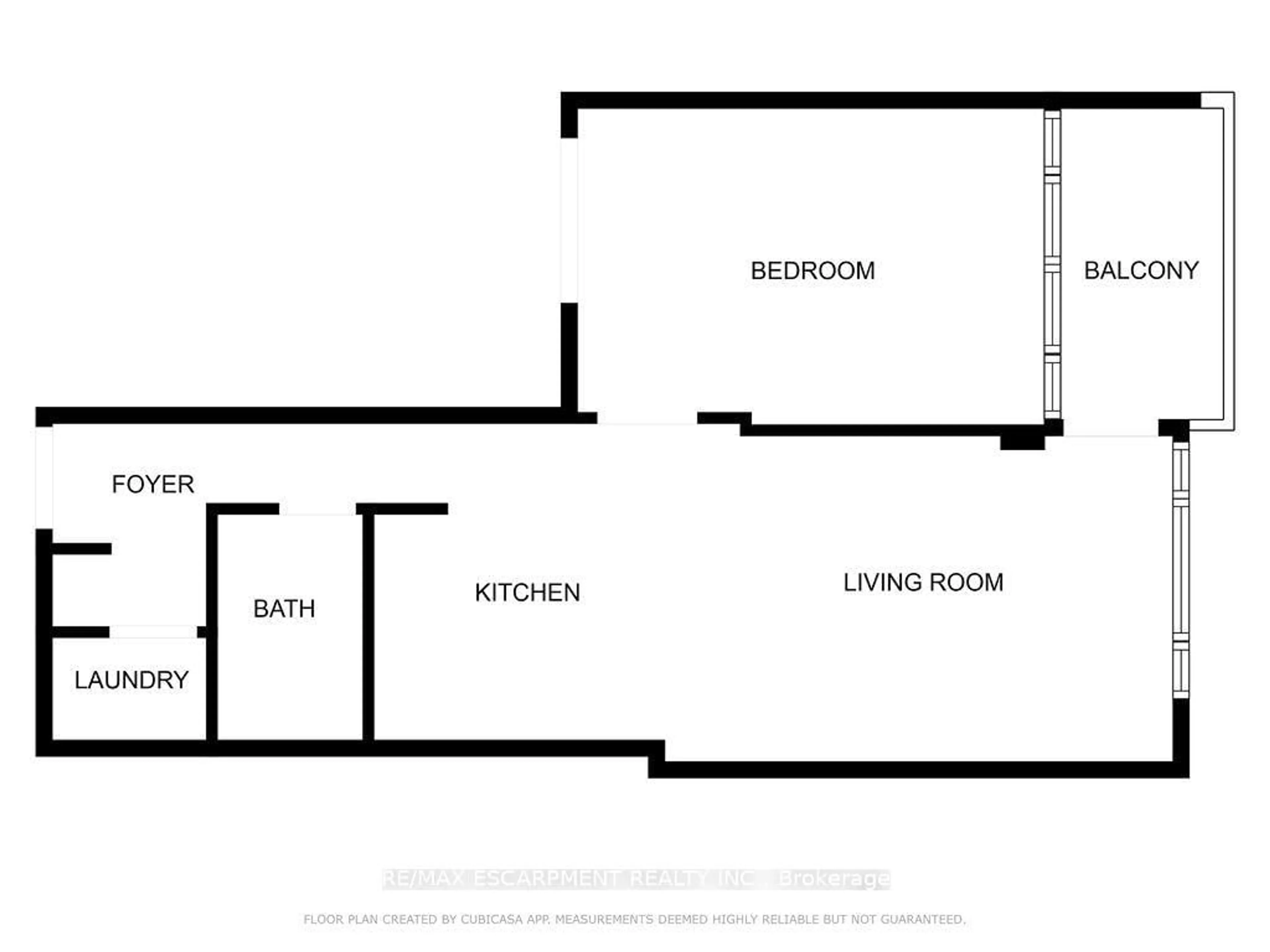 Floor plan for 150 Main St #810, Hamilton Ontario L8P 1H8