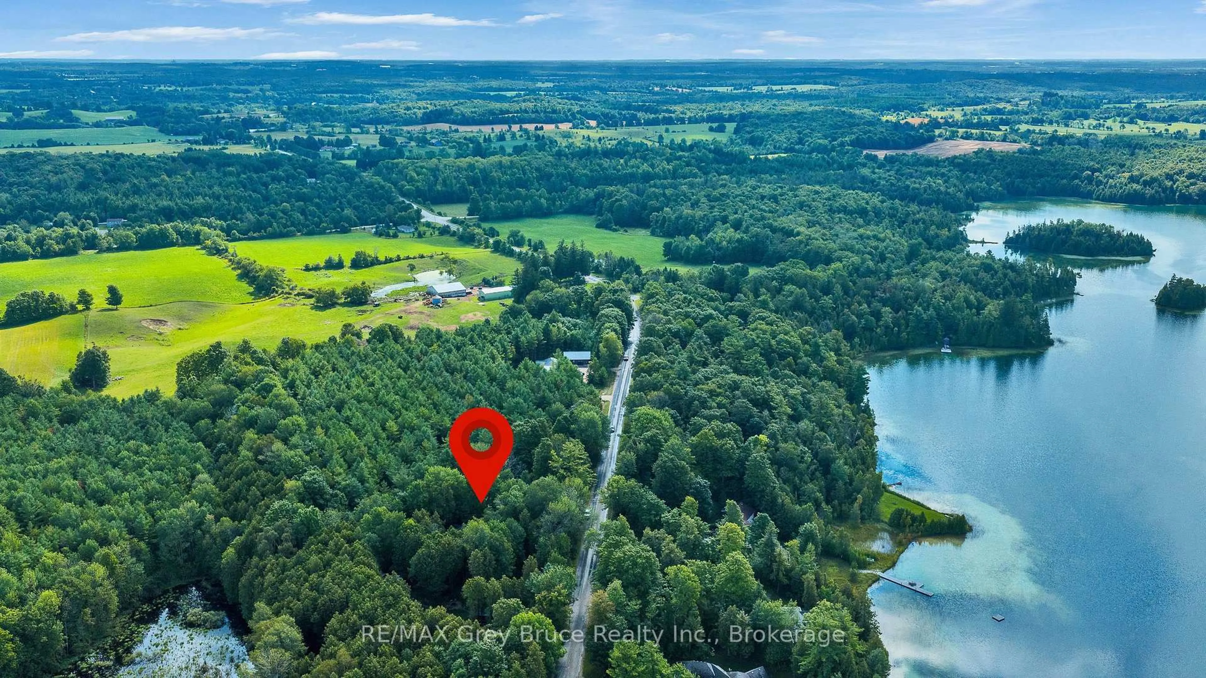 A pic from outside/outdoor area/front of a property/back of a property/a pic from drone, water/lake/river/ocean view for 263617 Southgate Rd, Southgate Ontario N0G 1R0
