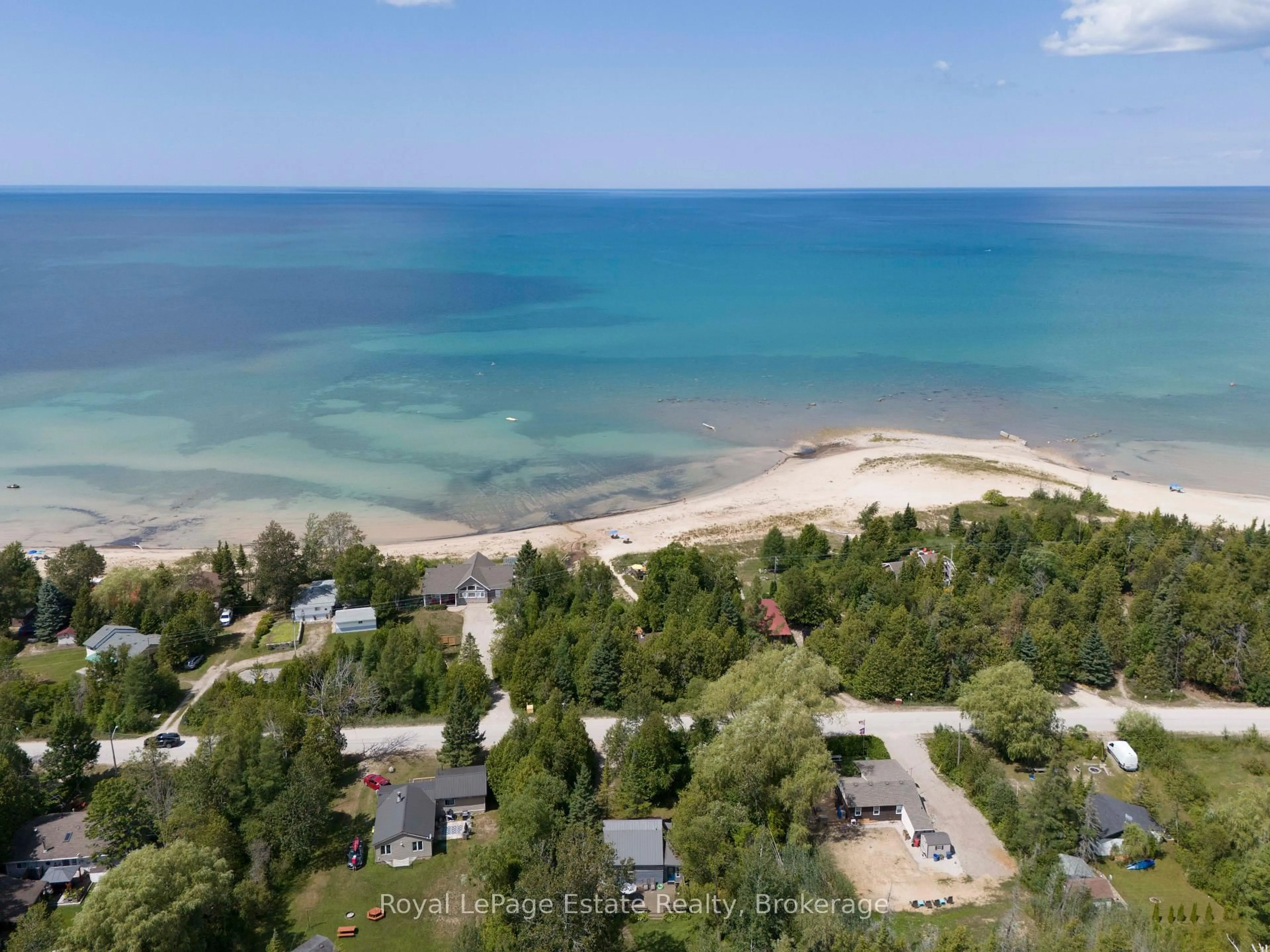 A pic from outside/outdoor area/front of a property/back of a property/a pic from drone, water/lake/river/ocean view for 1227 2ND Ave, Native Leased Lands Ontario N0H 2G0
