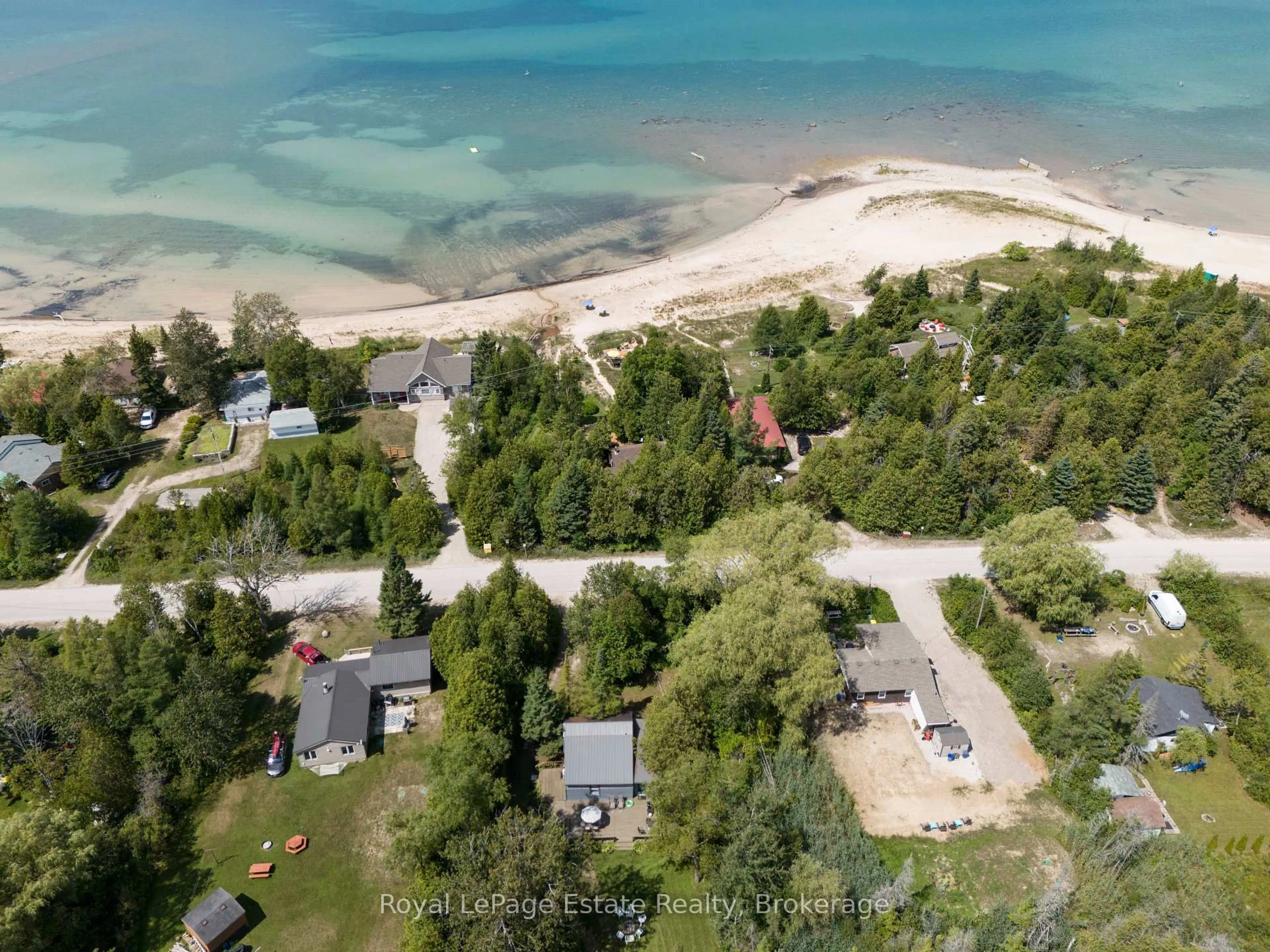 A pic from outside/outdoor area/front of a property/back of a property/a pic from drone, water/lake/river/ocean view for 1227 2ND Ave, Native Leased Lands Ontario N0H 2G0