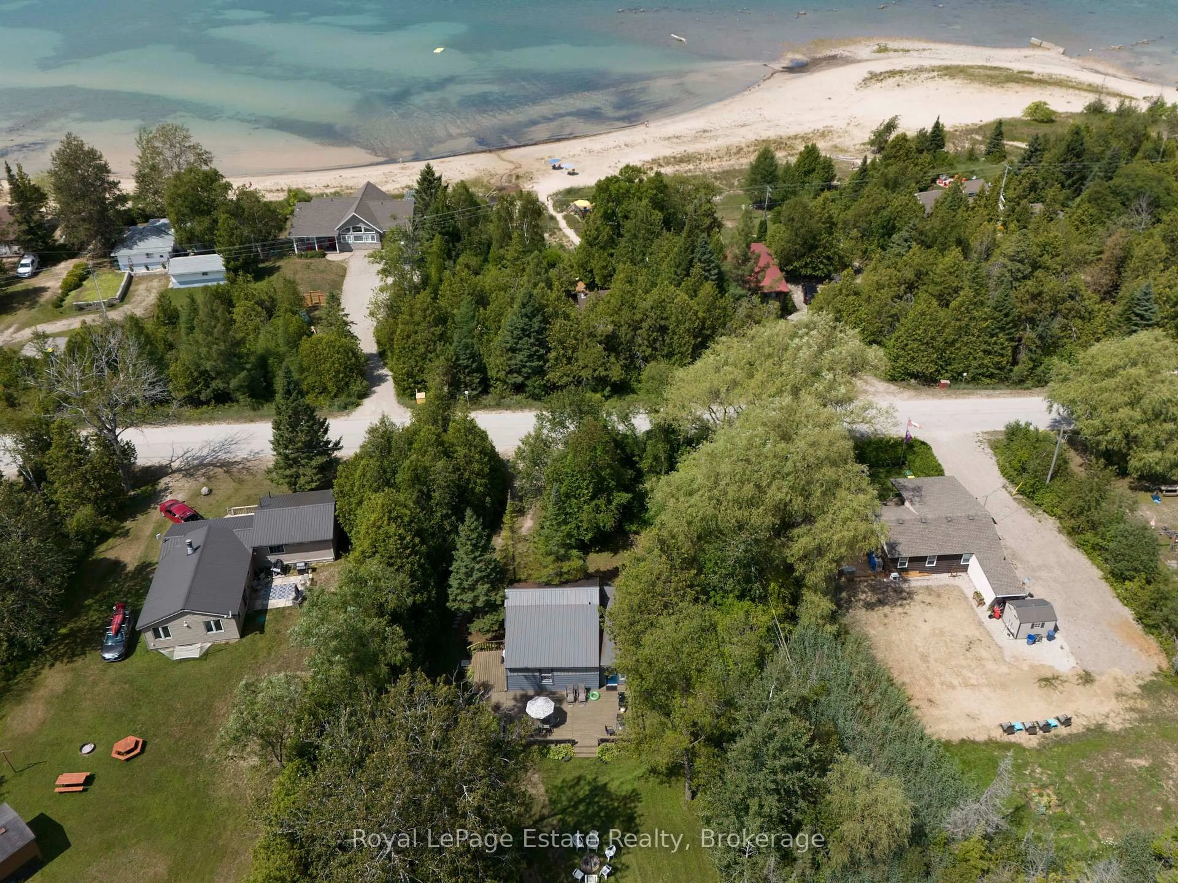 A pic from outside/outdoor area/front of a property/back of a property/a pic from drone, water/lake/river/ocean view for 1227 2ND Ave, Native Leased Lands Ontario N0H 2G0
