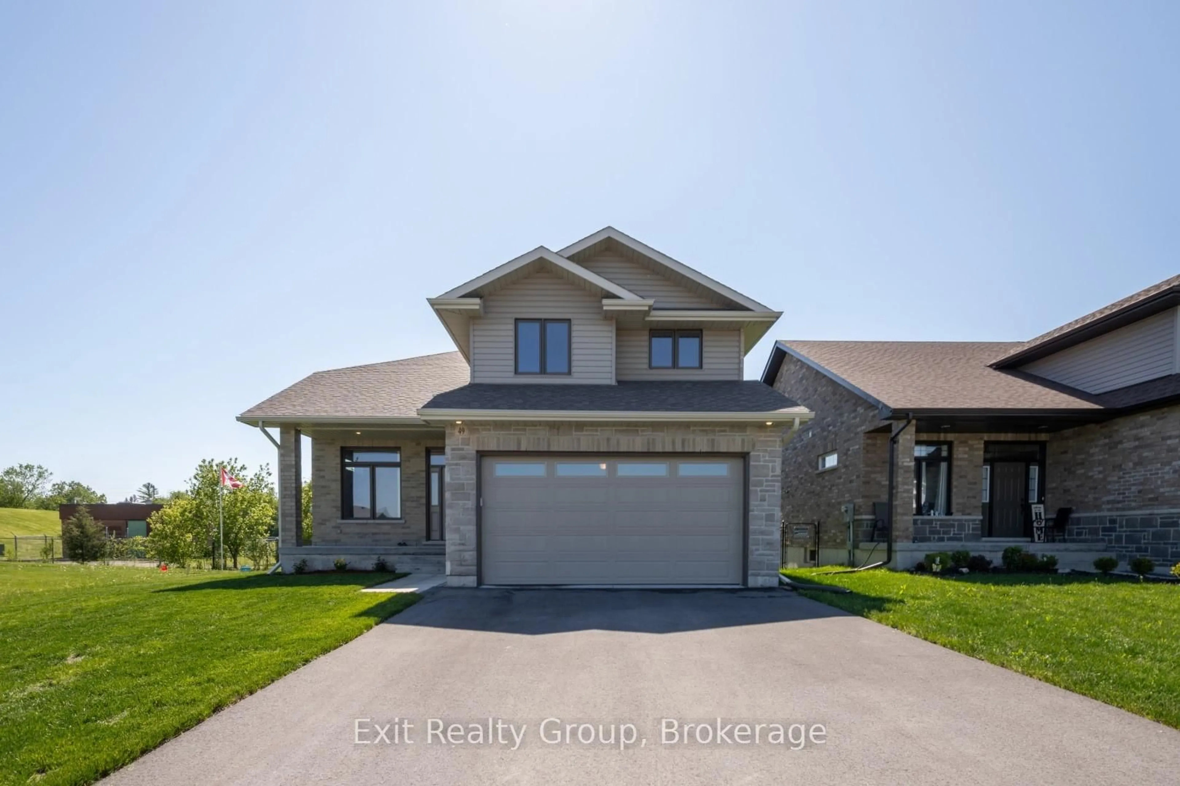 Home with brick exterior material, street for 49 Lanark Dr, Belleville Ontario K8N 0G8