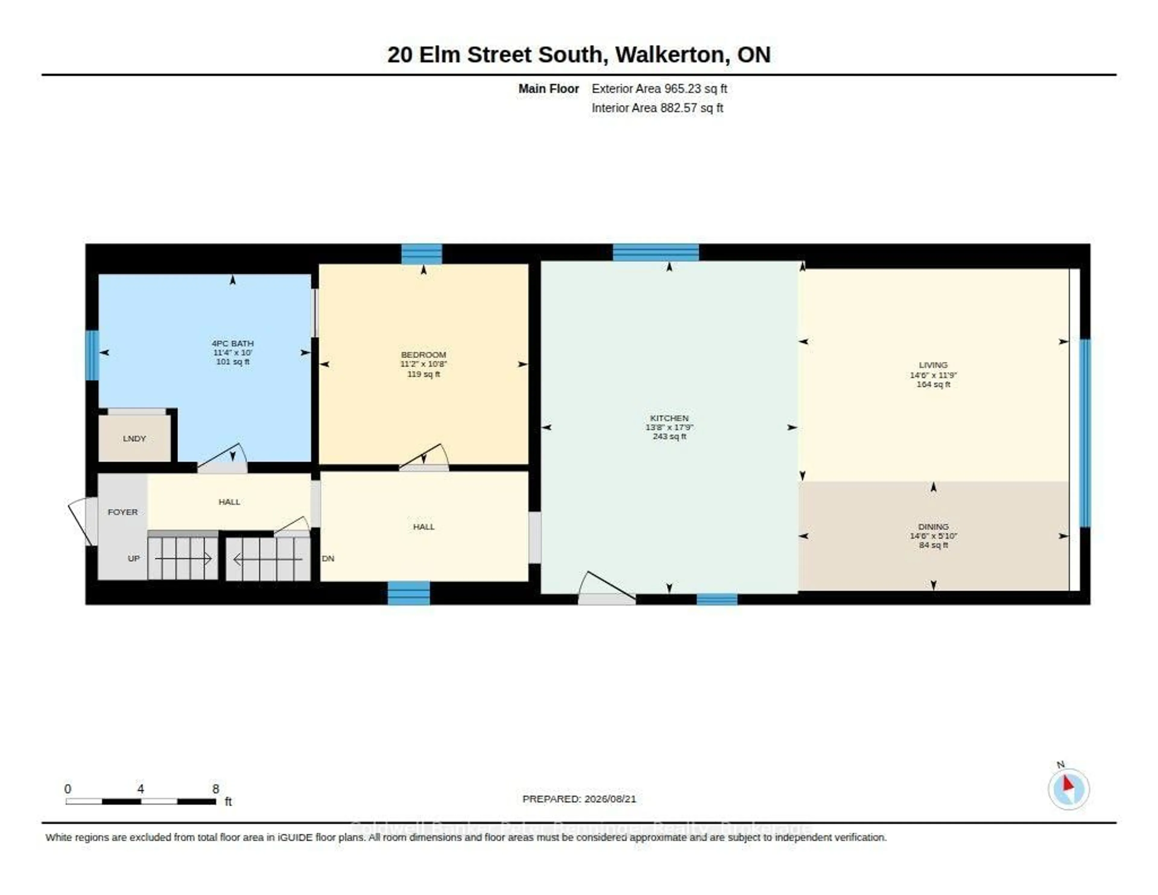 Floor plan for 20 Elm St, Brockton Ontario N0G 2V0