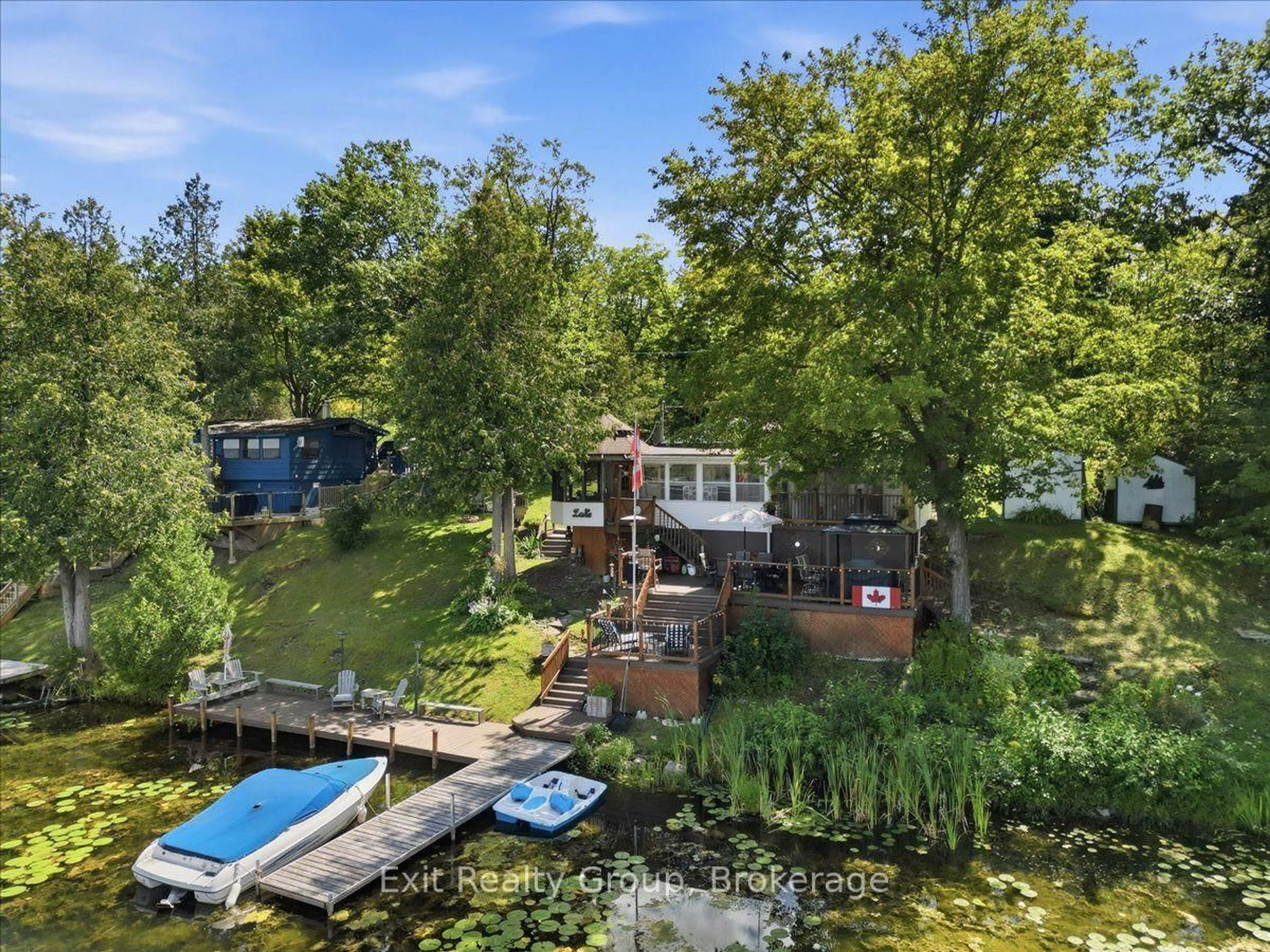 A pic from outside/outdoor area/front of a property/back of a property/a pic from drone, water/lake/river/ocean view for 82 Canal Rd, Trent Hills Ontario K0L 1L0