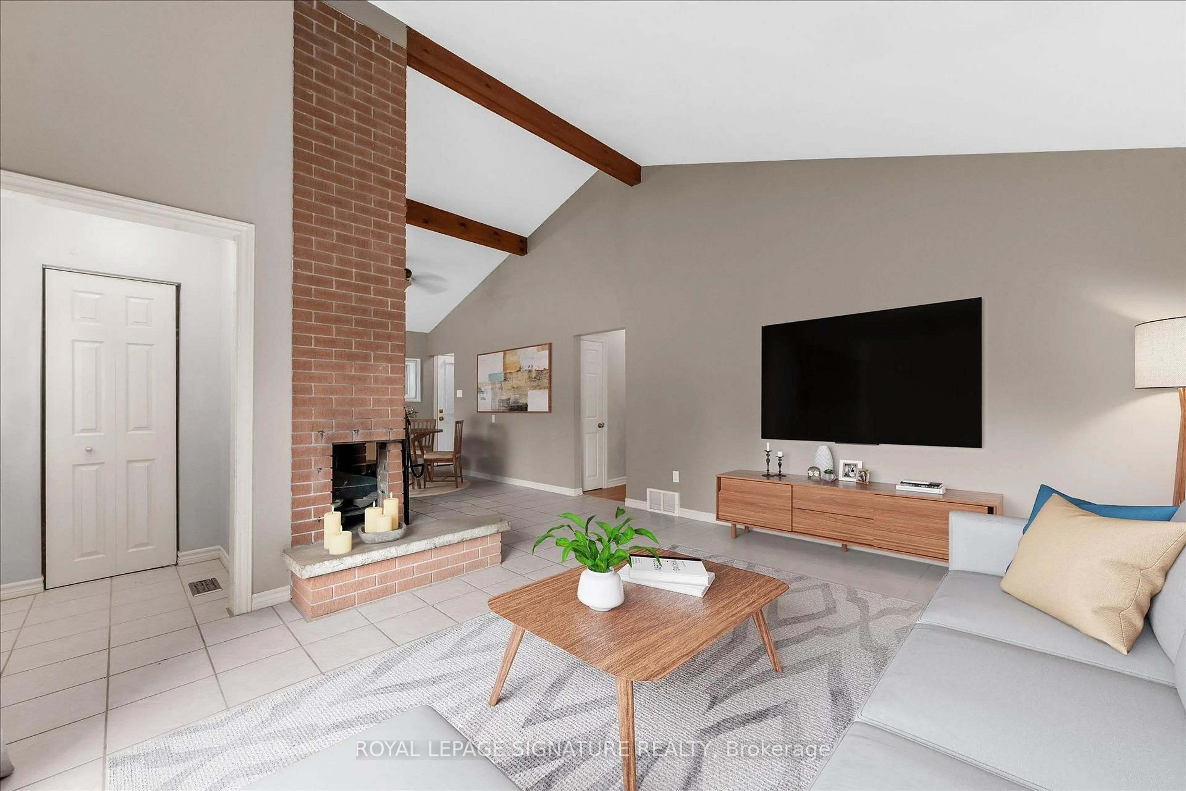 Living room with furniture, ceramic/tile floor for 38 Tewskbury Cres, London East Ontario N5V 2M8