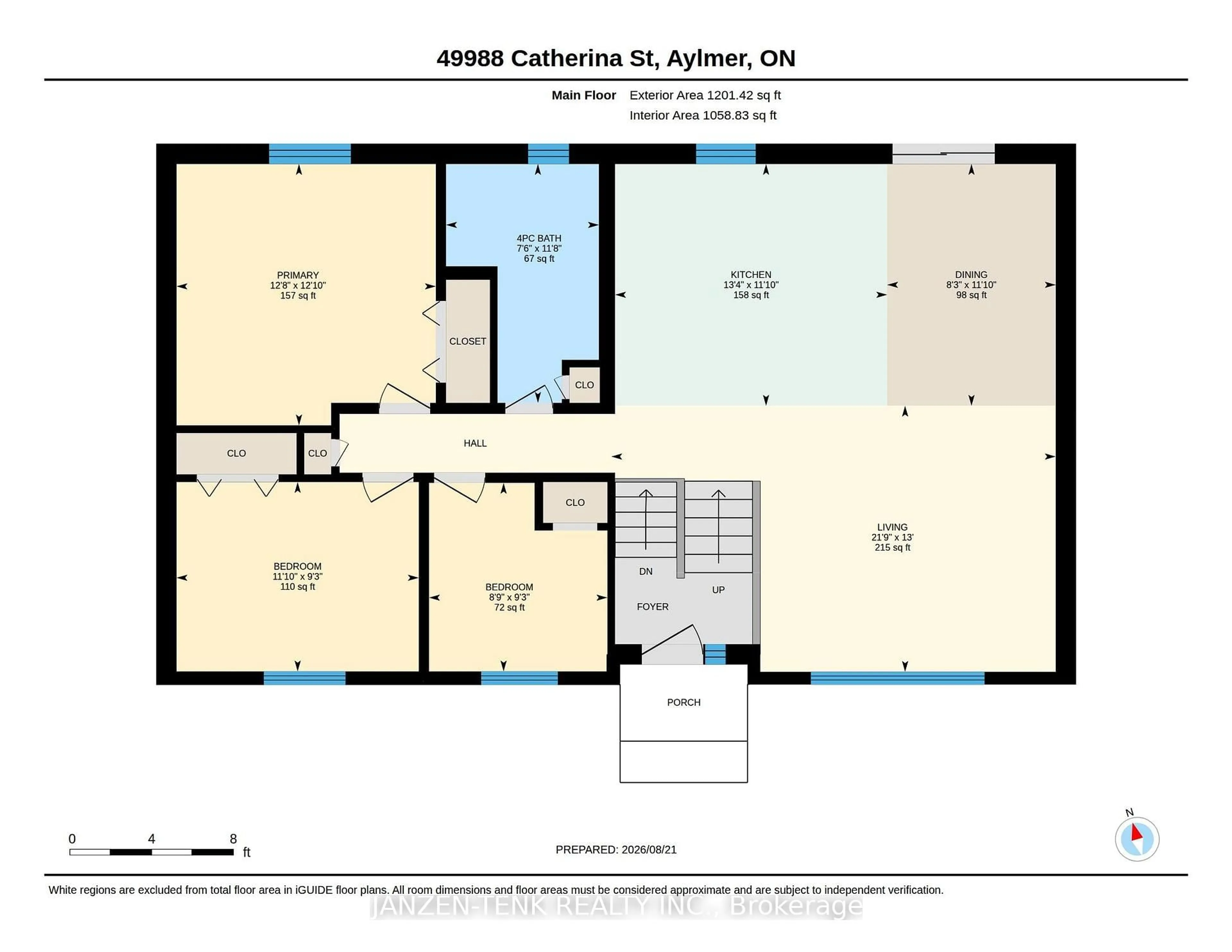 Floor plan for 49988 Catherina St, Malahide Ontario N5H 2R1