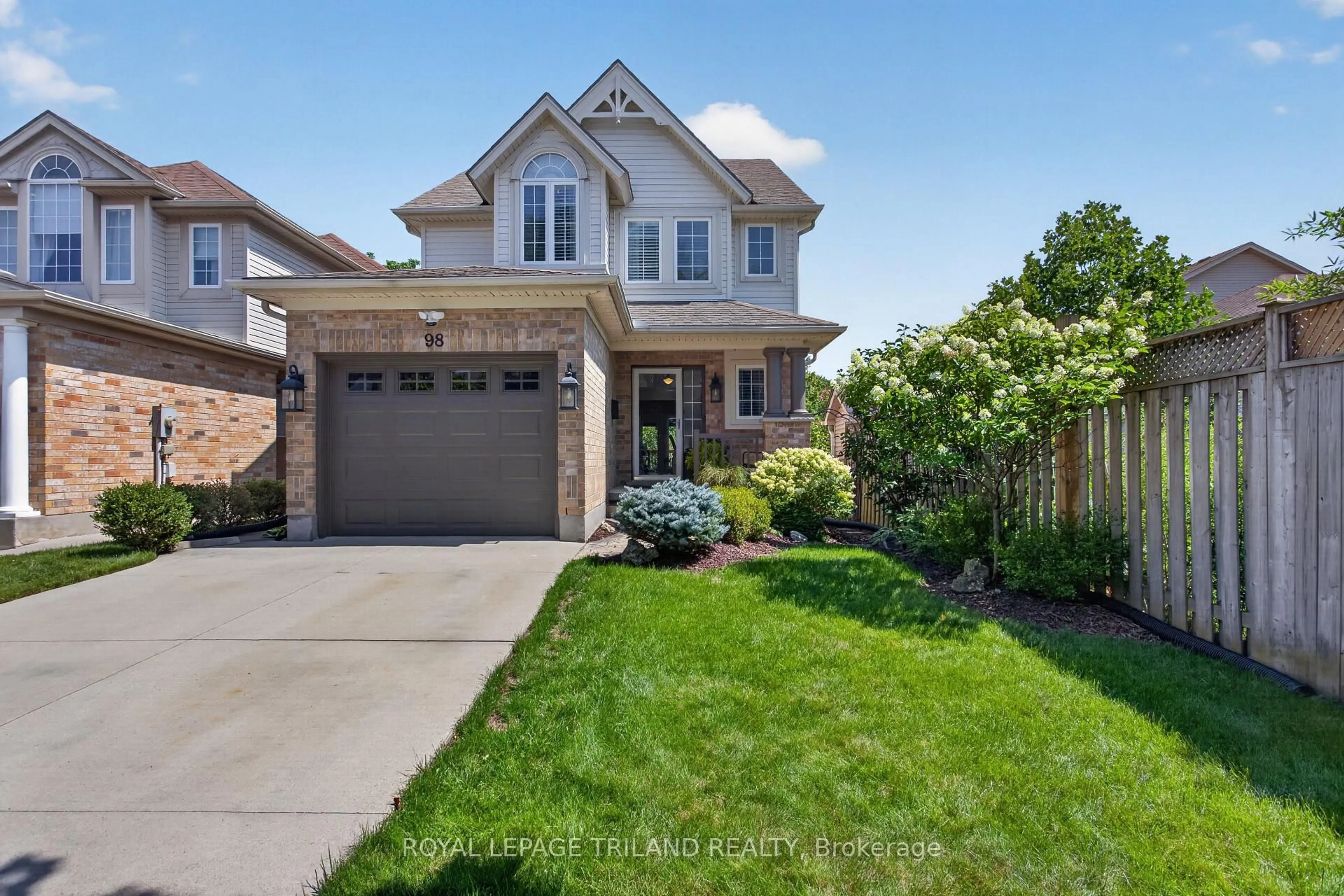 Home with brick exterior material, street for 98 Rossmore Crt, London South Ontario N6C 6B8