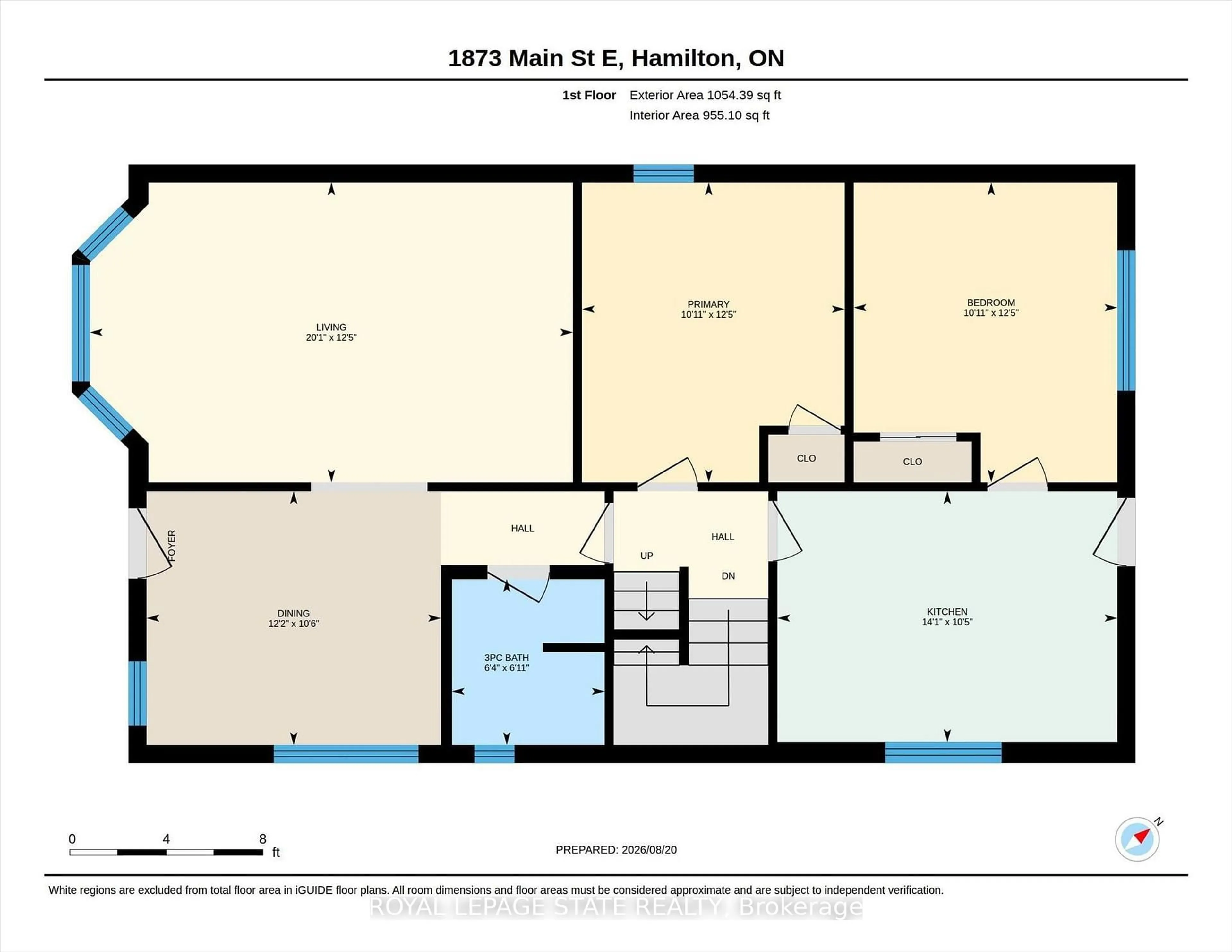 Floor plan for 1873 Main St, Hamilton Ontario L8H 1G3