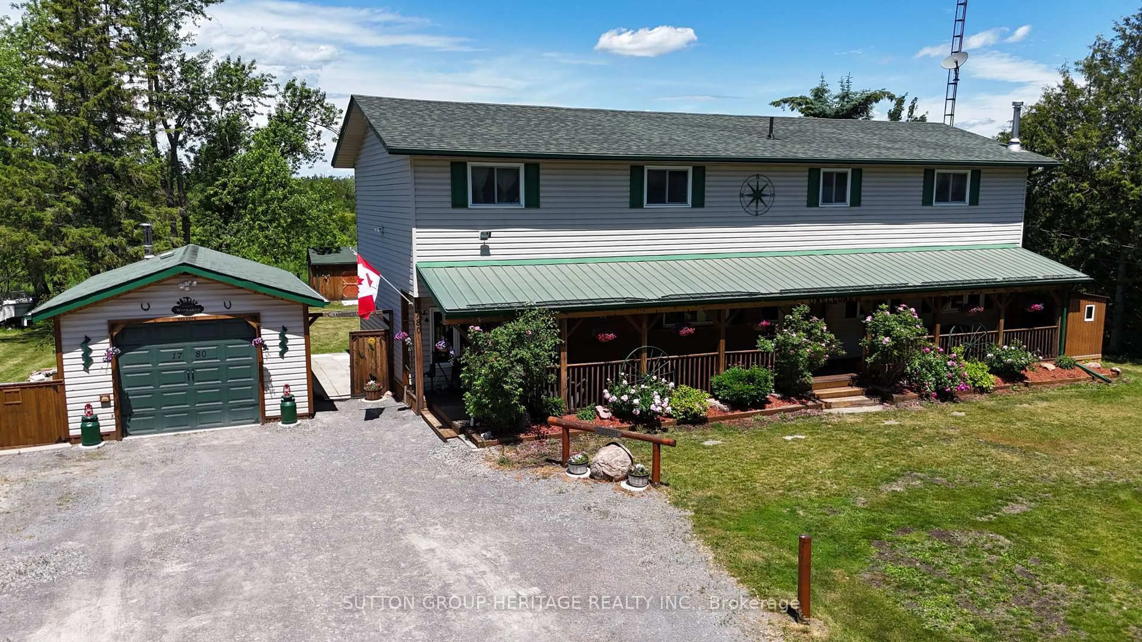 A pic from outside/outdoor area/front of a property/back of a property/a pic from drone, unknown for 1780 7th Line, Selwyn Ontario K9J 6X5