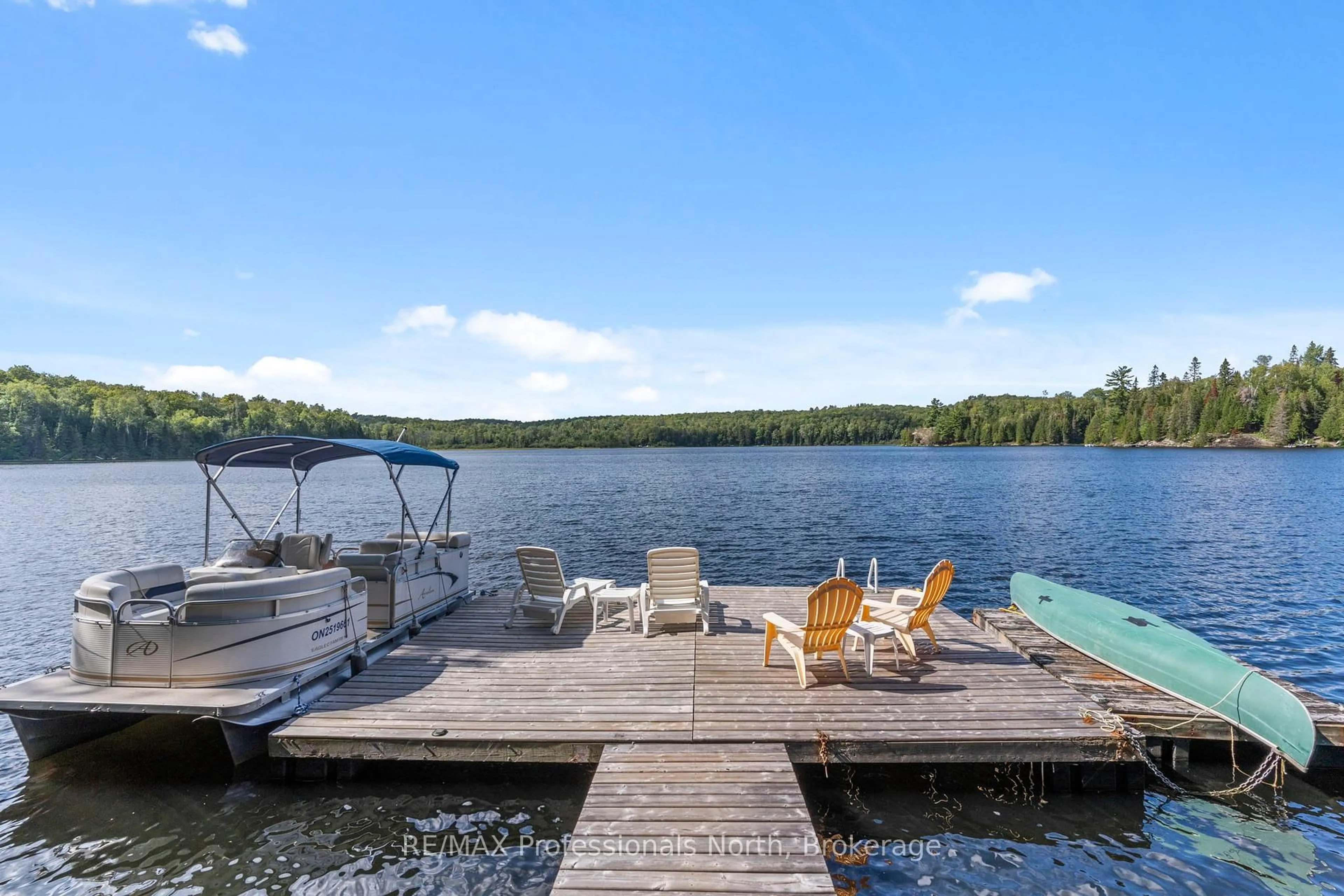 Patio, water/lake/river/ocean view for 10279 Cope Lake WAO, Highlands East Ontario K0L 2A0