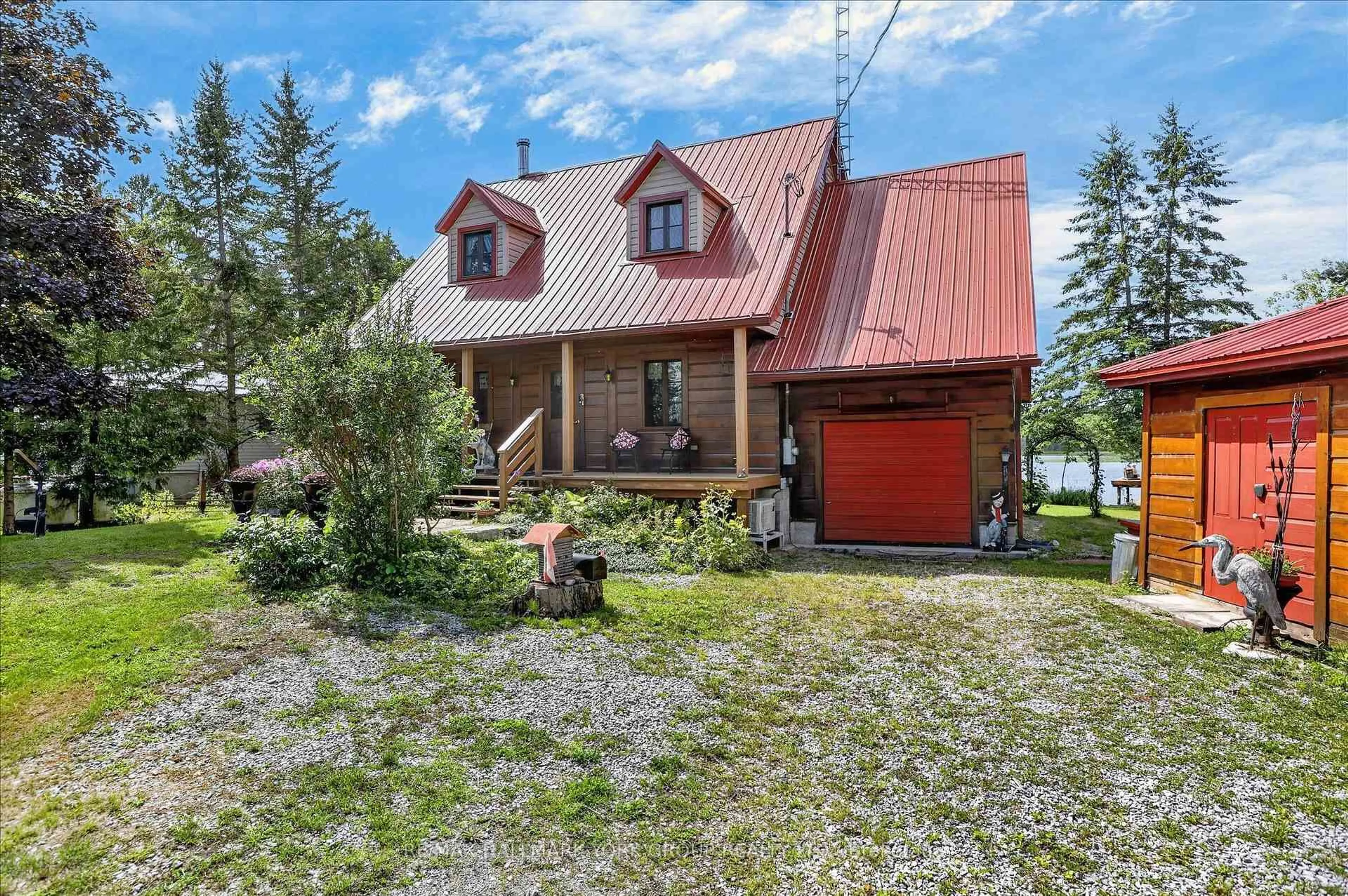 A pic from outside/outdoor area/front of a property/back of a property/a pic from drone, water/lake/river/ocean view for 334 Moorings Dr, Kawartha Lakes Ontario K0M 1N0