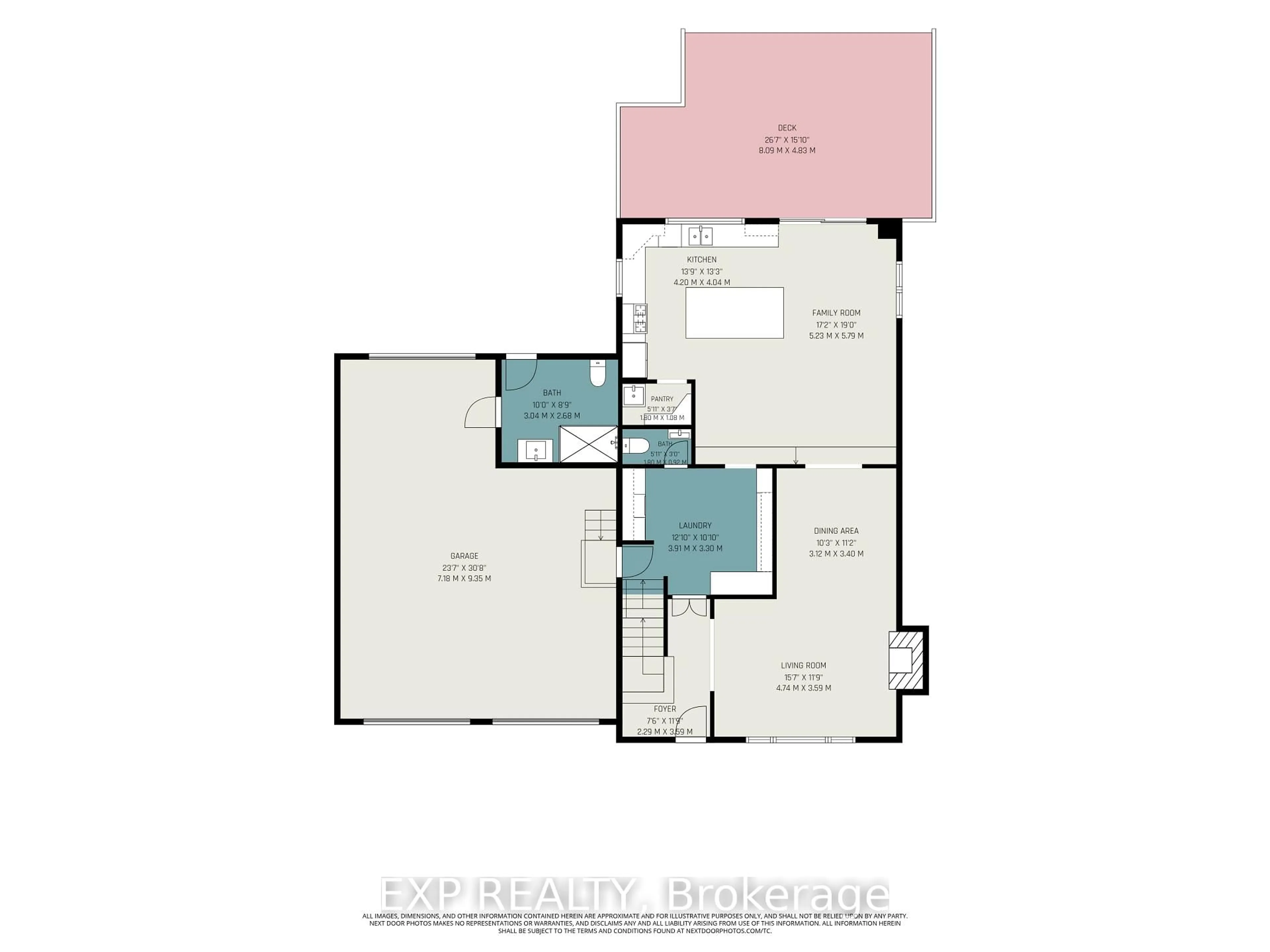 Floor plan for 40 Epworth Ave, Ottawa Ontario K2G 2L7