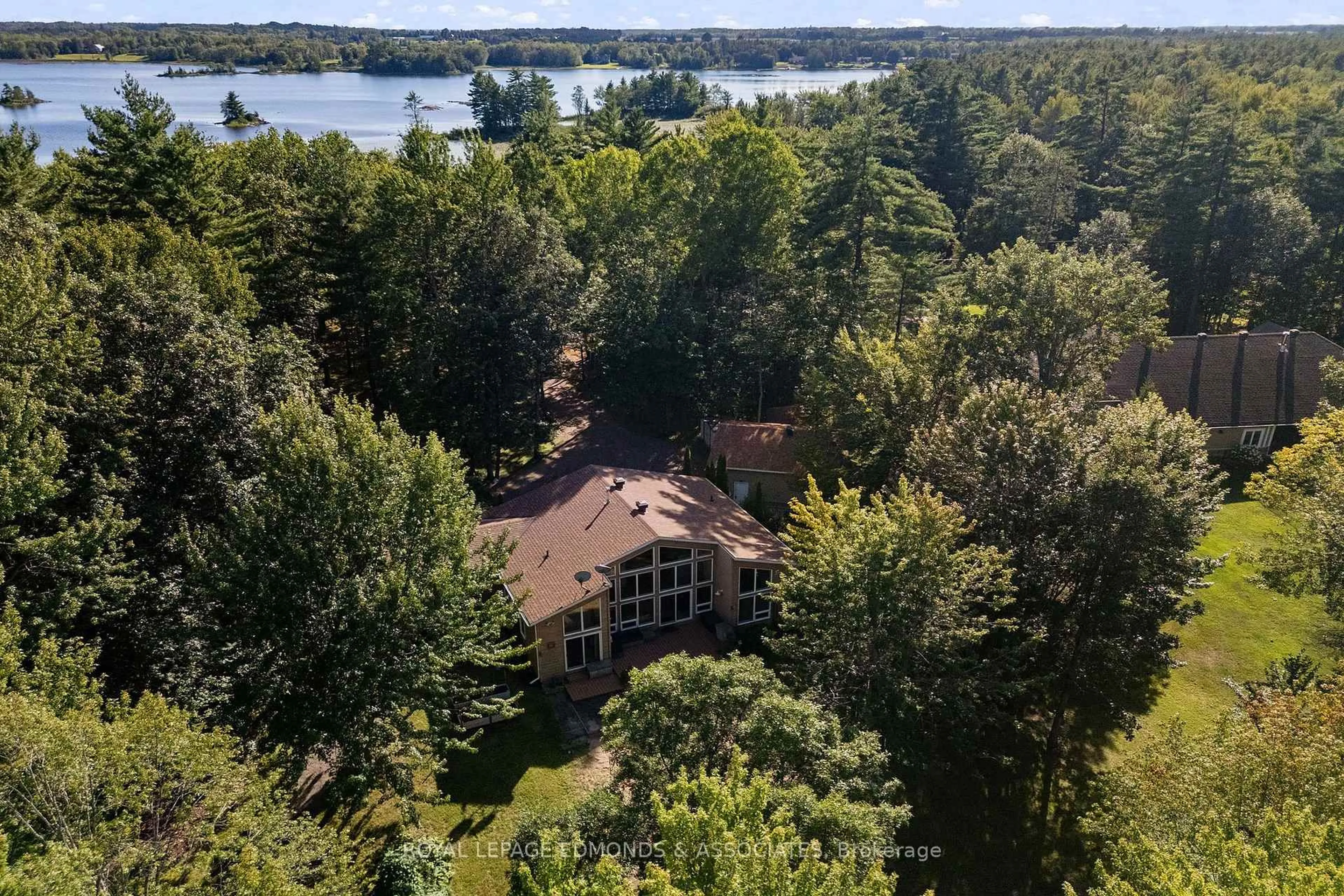 A pic from outside/outdoor area/front of a property/back of a property/a pic from drone, water/lake/river/ocean view for 117 Blue Danube Way, Pembroke Ontario K8A 6W2