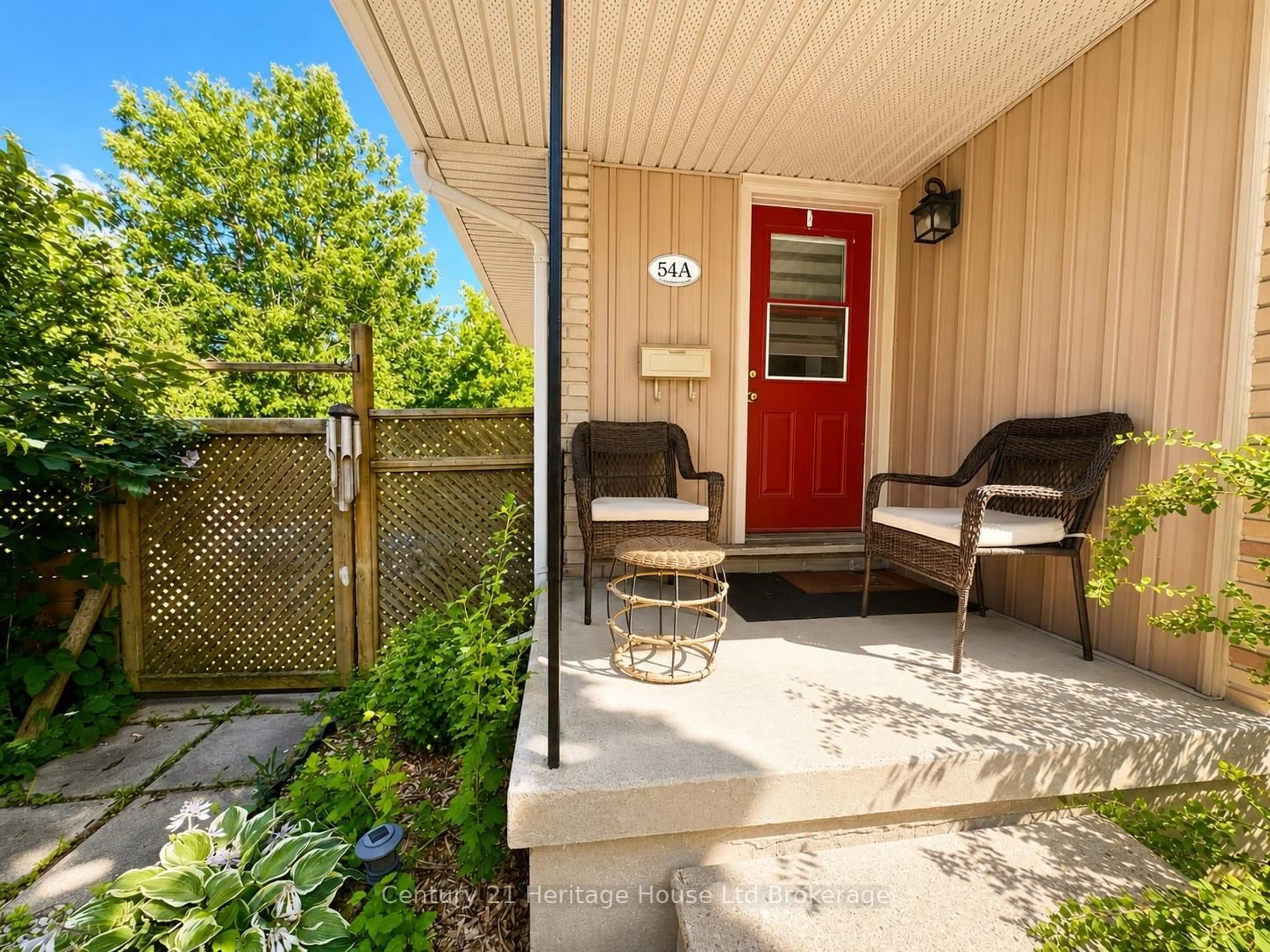 Patio, street for 54 Frontenac Rd #A, London South Ontario N5Z 3Y6