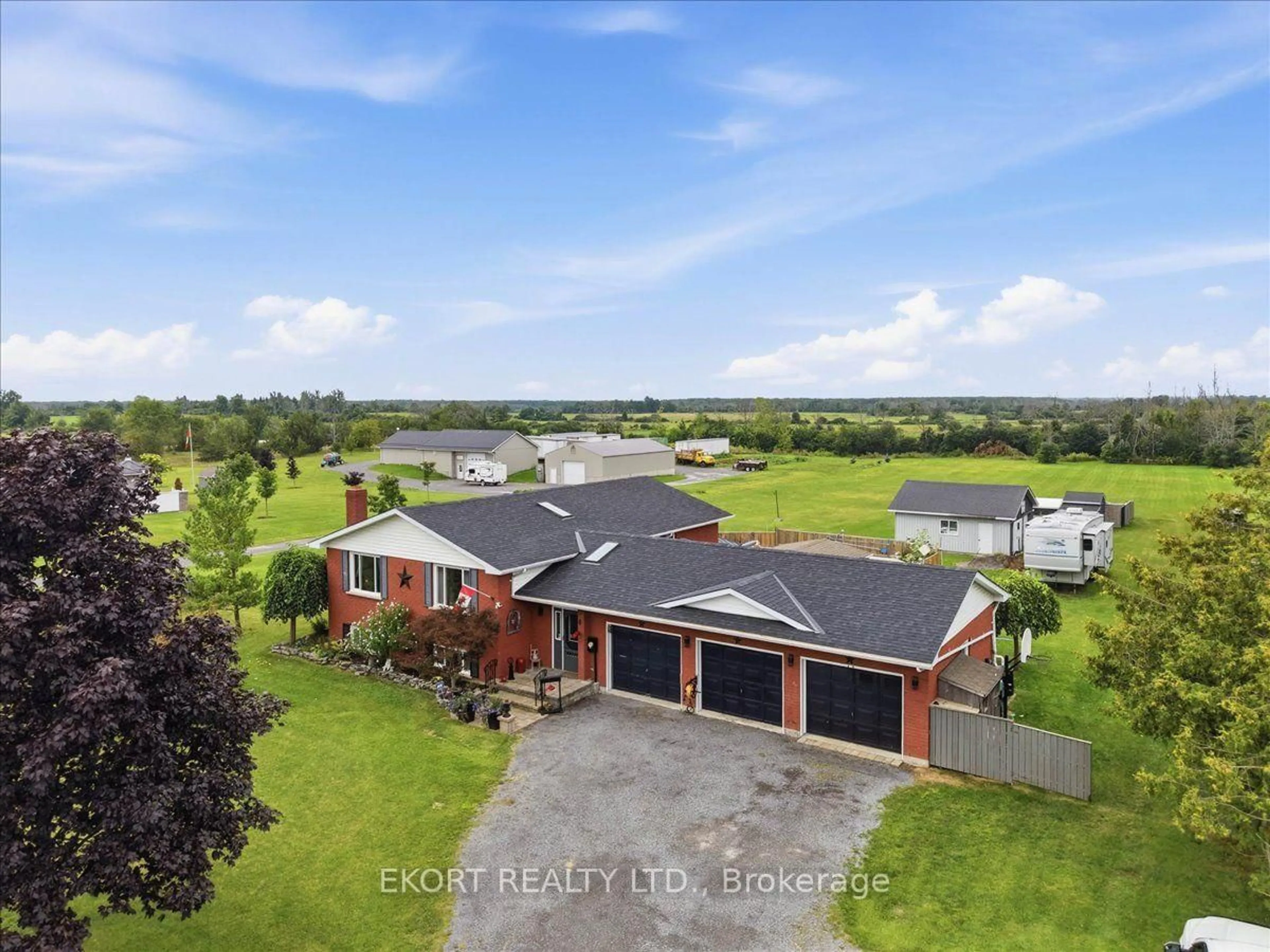 A pic from outside/outdoor area/front of a property/back of a property/a pic from drone, unknown for 2433 62 Highway, Prince Edward County Ontario K0K 1G0