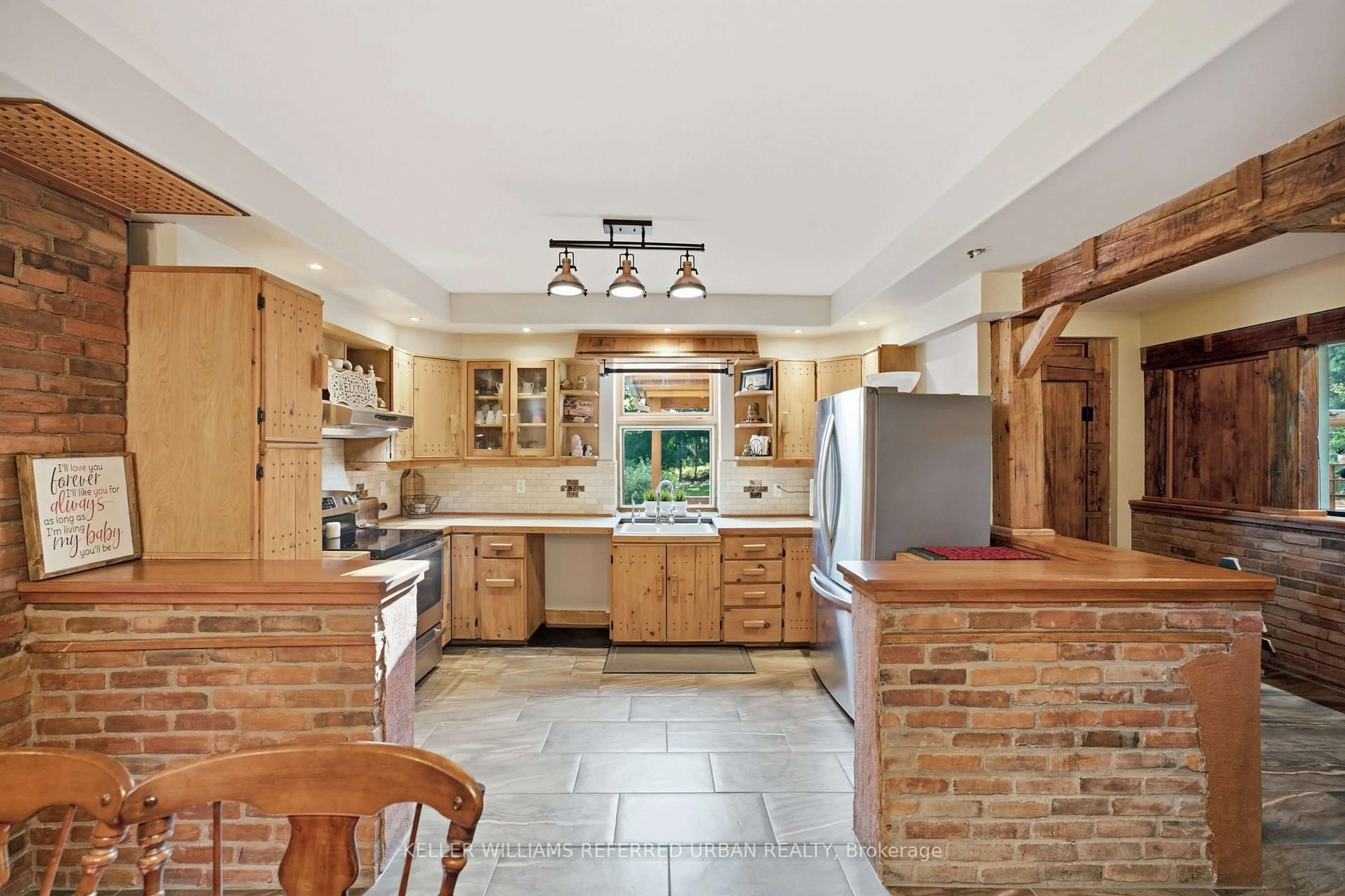 Open concept kitchen, ceramic/tile floor for 7968 Northumberland County Road 18, Alnwick/Haldimand Ontario K0K 2X0