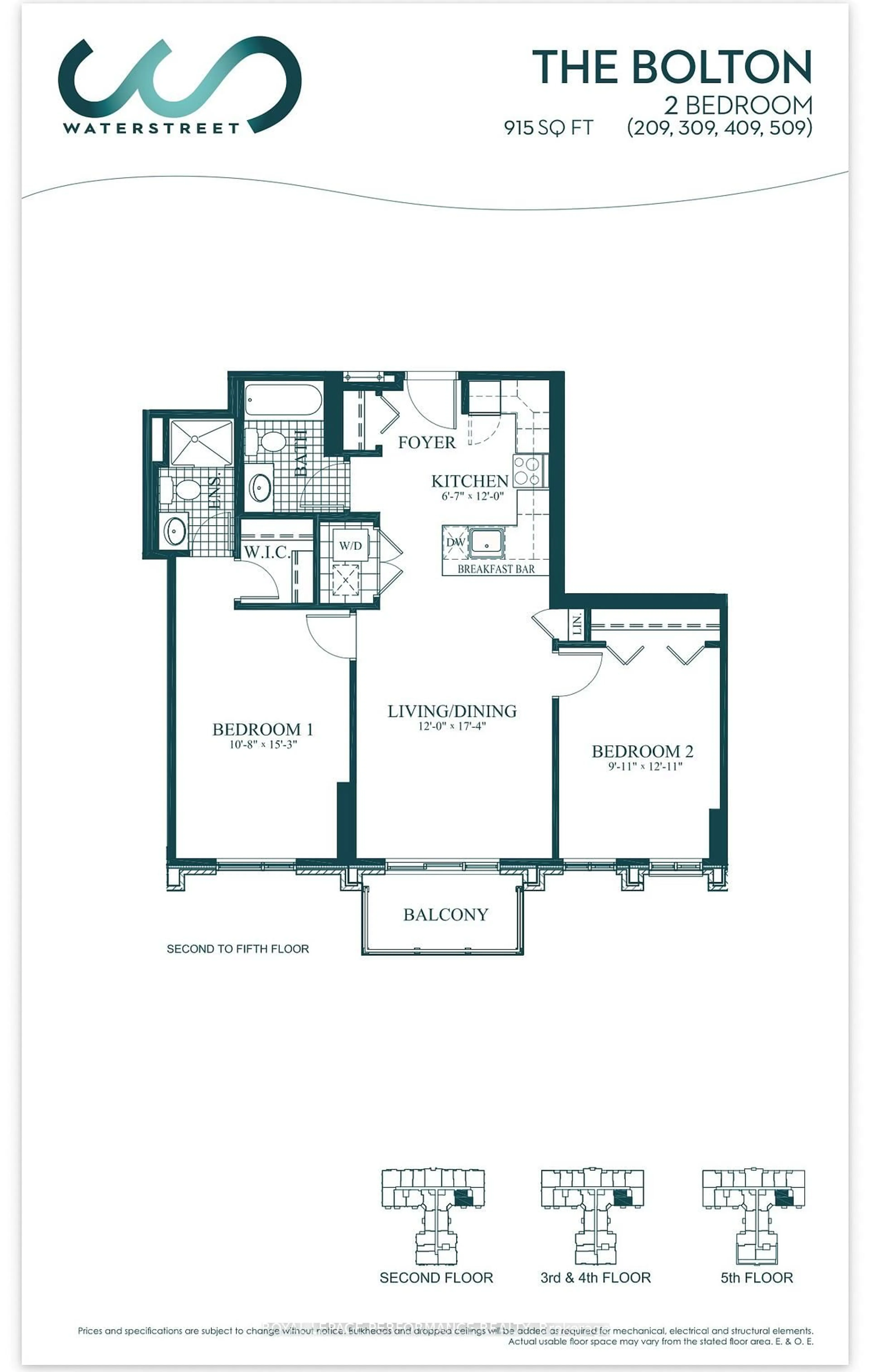 Floor plan for 316 Bruyere St #509, Ottawa Ontario K1N 0C3
