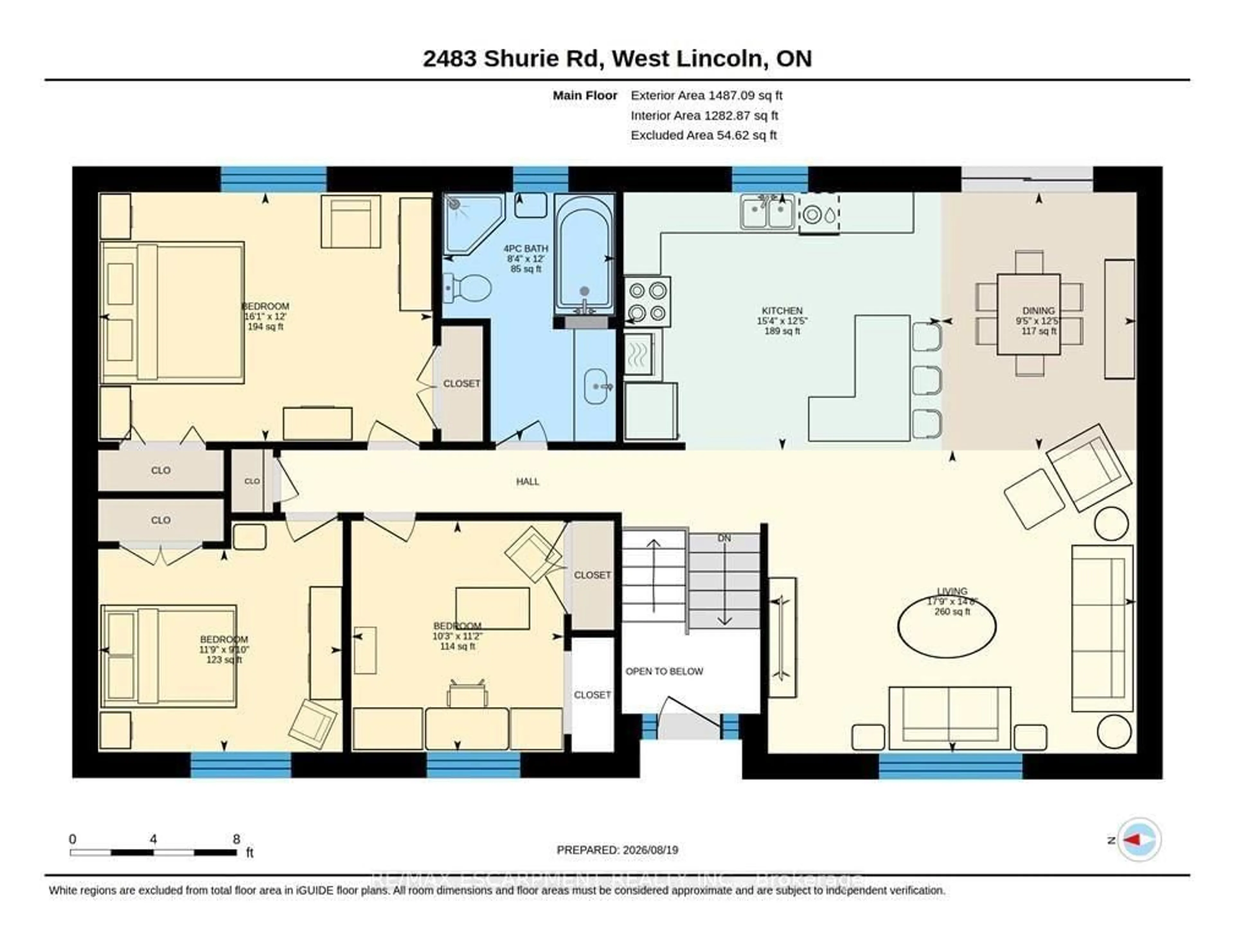 Floor plan for 2483 Shurie Rd, West Lincoln Ontario L0R 2A0